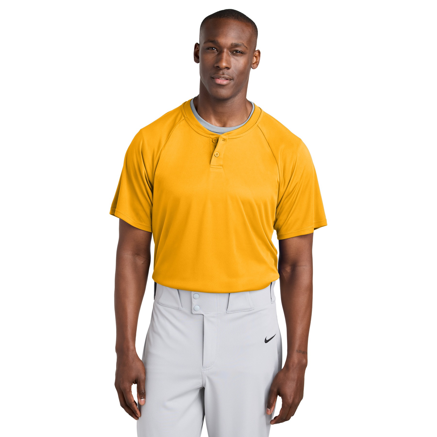 PosiCharge Competitor 2-Button Henley - Thumbnail Image