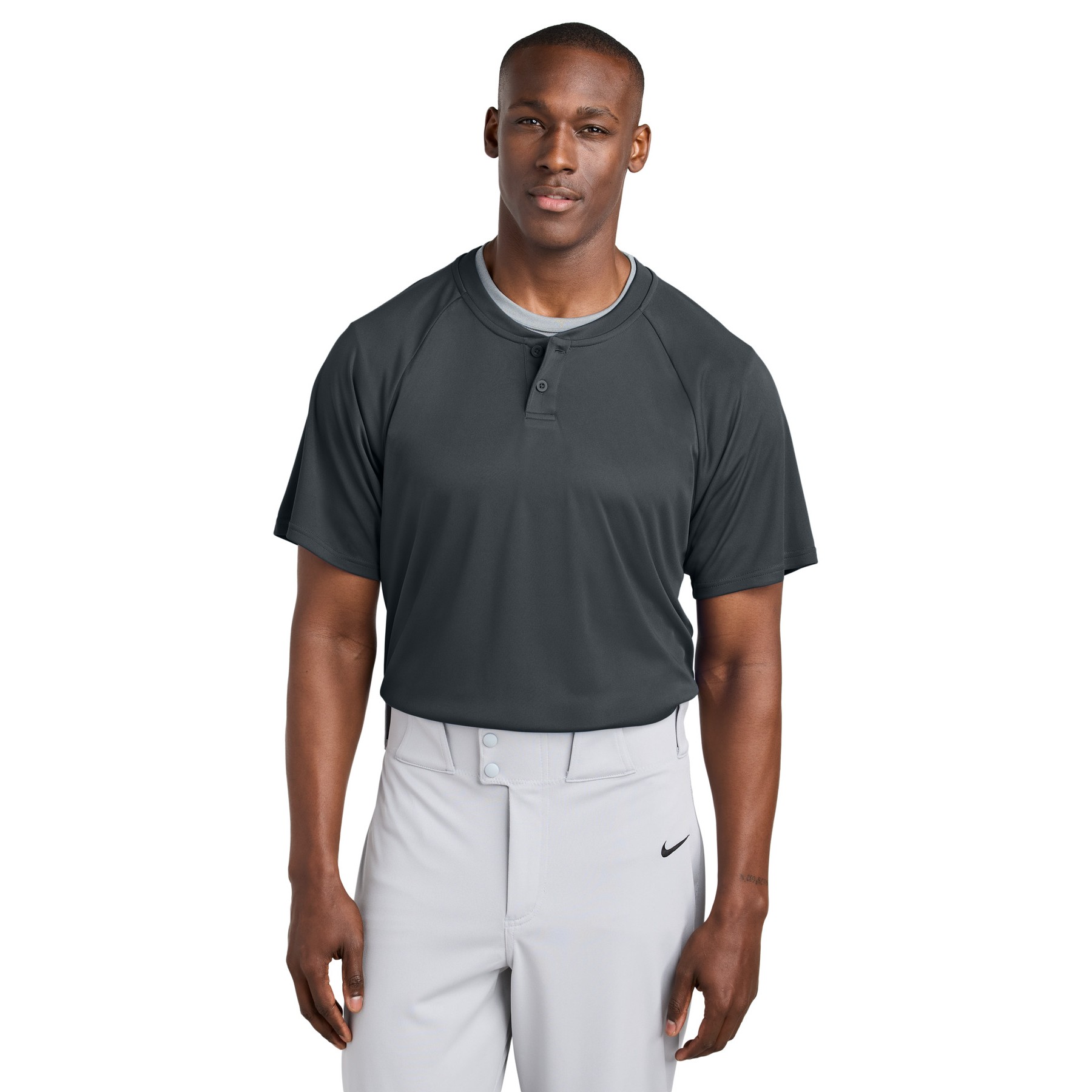 PosiCharge Competitor 2-Button Henley - Thumbnail Image
