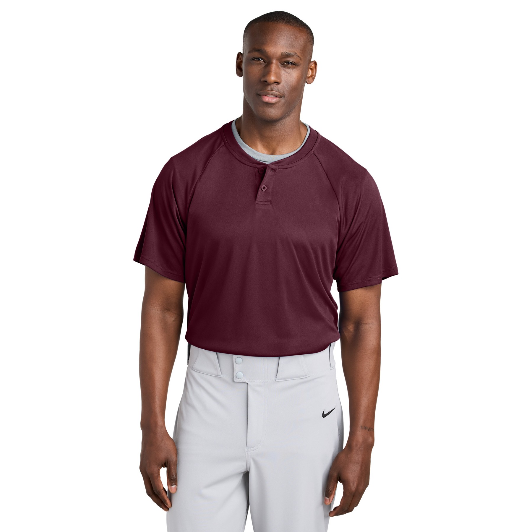 PosiCharge Competitor 2-Button Henley - Thumbnail Image