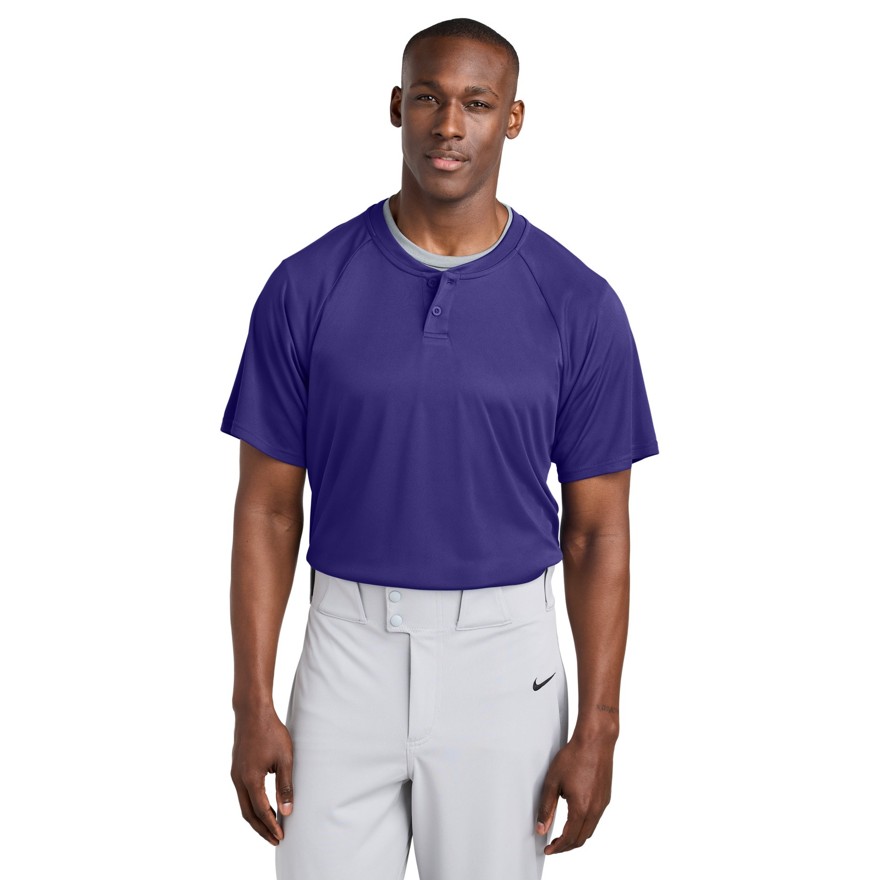 PosiCharge Competitor 2-Button Henley - Thumbnail Image