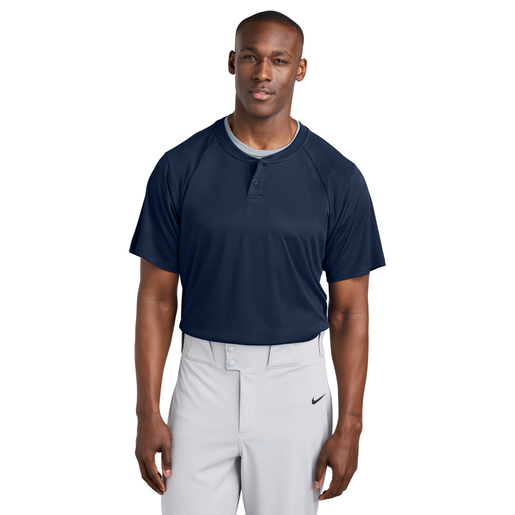 PosiCharge Competitor 2-Button Henley - Thumbnail Image