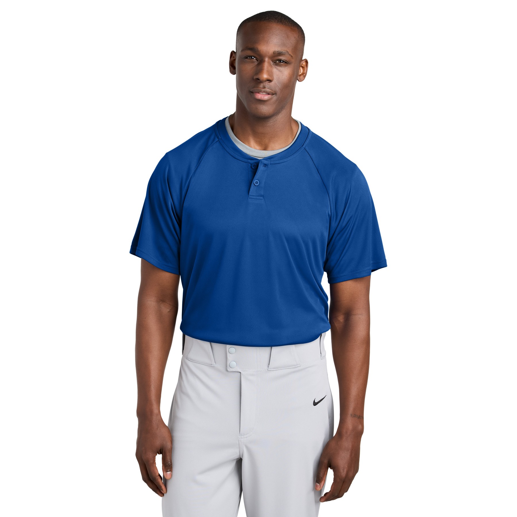 PosiCharge Competitor 2-Button Henley - Thumbnail Image