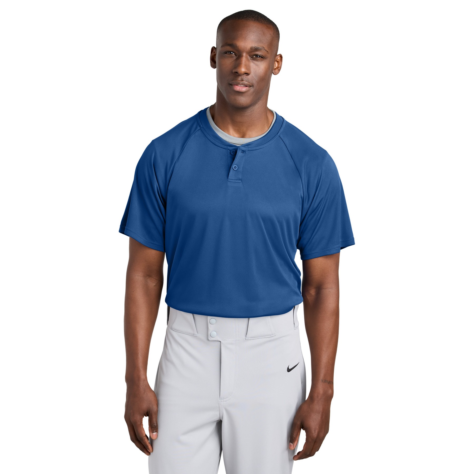 PosiCharge Competitor 2-Button Henley - Thumbnail Image
