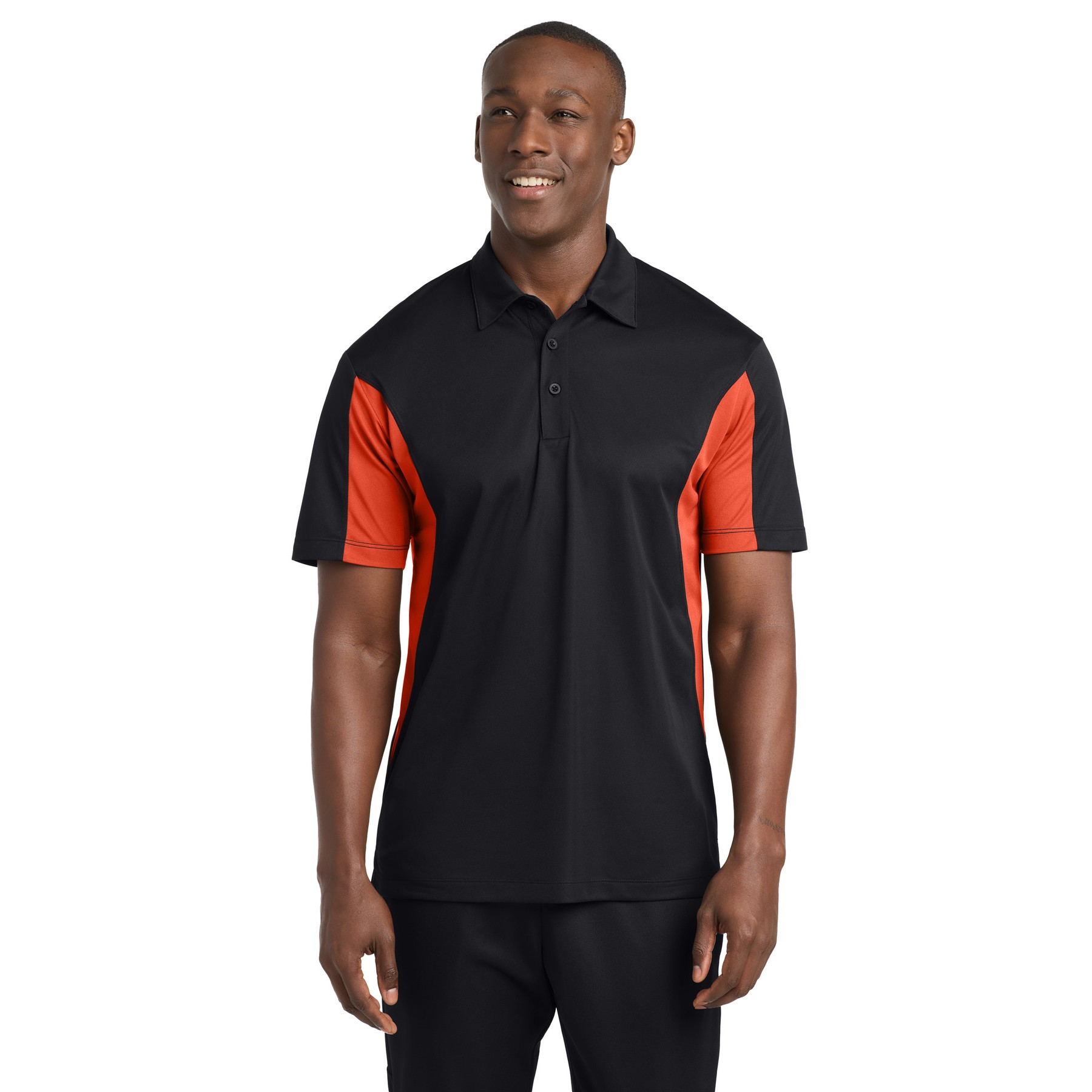 Tall Side Blocked Micropique Sport-Wick Polo - Thumbnail Image