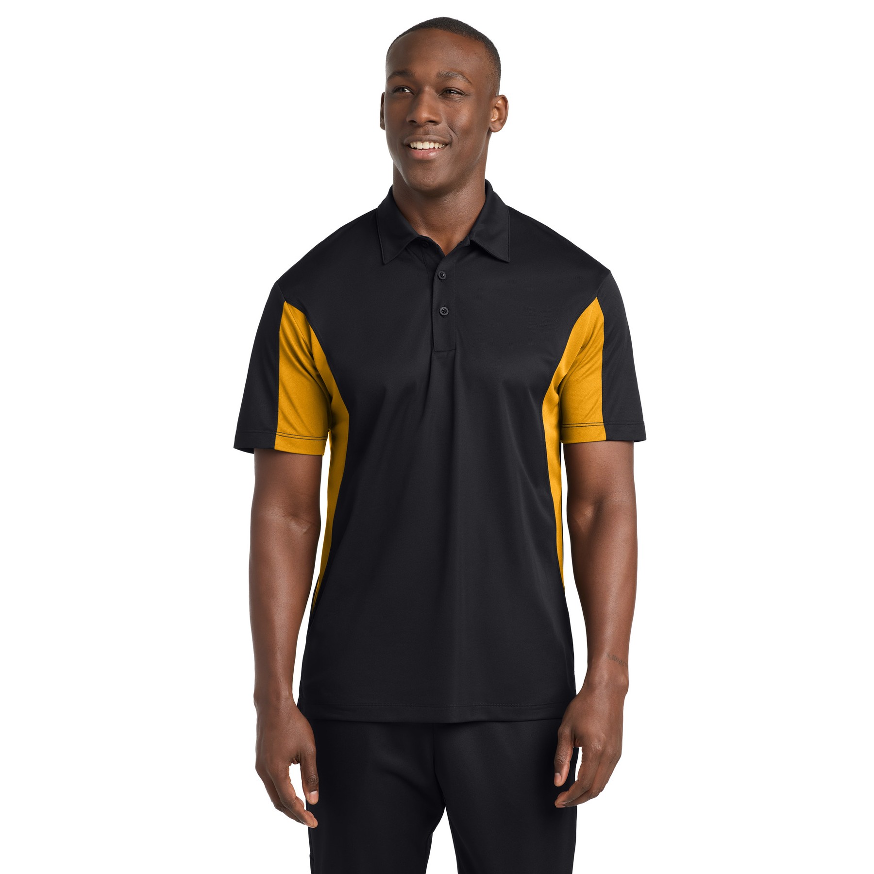 Tall Side Blocked Micropique Sport-Wick Polo - Thumbnail Image