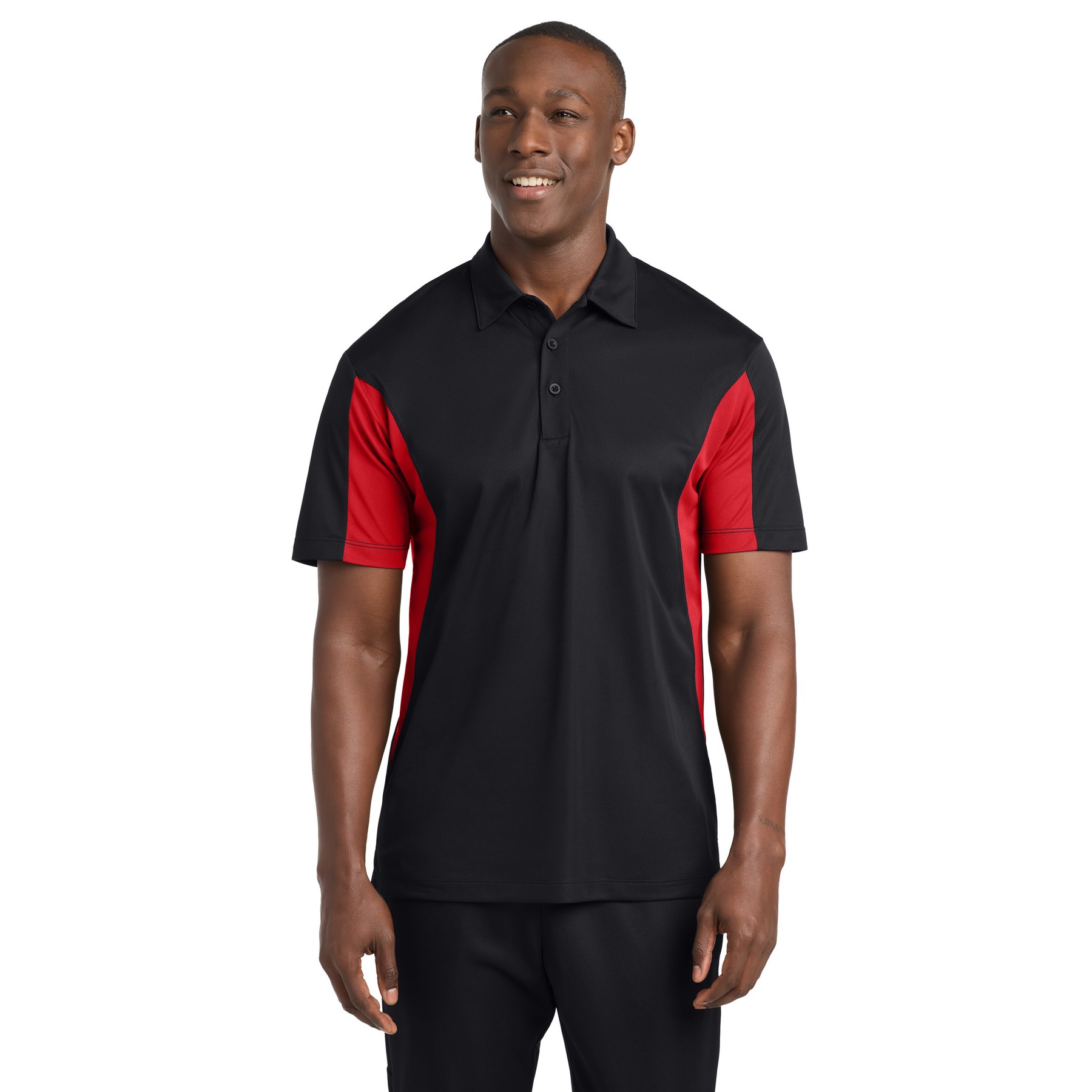 Tall Side Blocked Micropique Sport-Wick Polo - Thumbnail Image