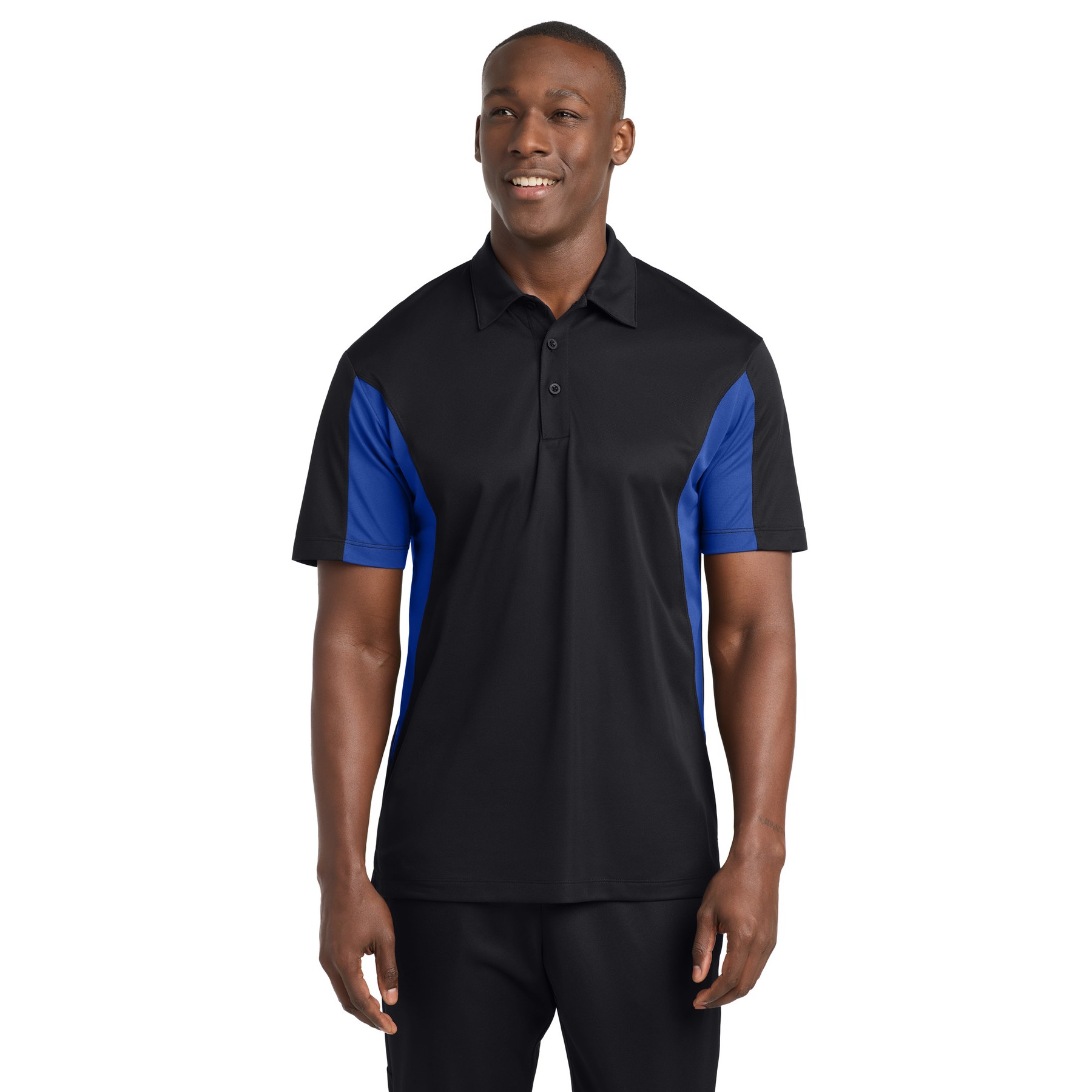 Tall Side Blocked Micropique Sport-Wick Polo - Thumbnail Image