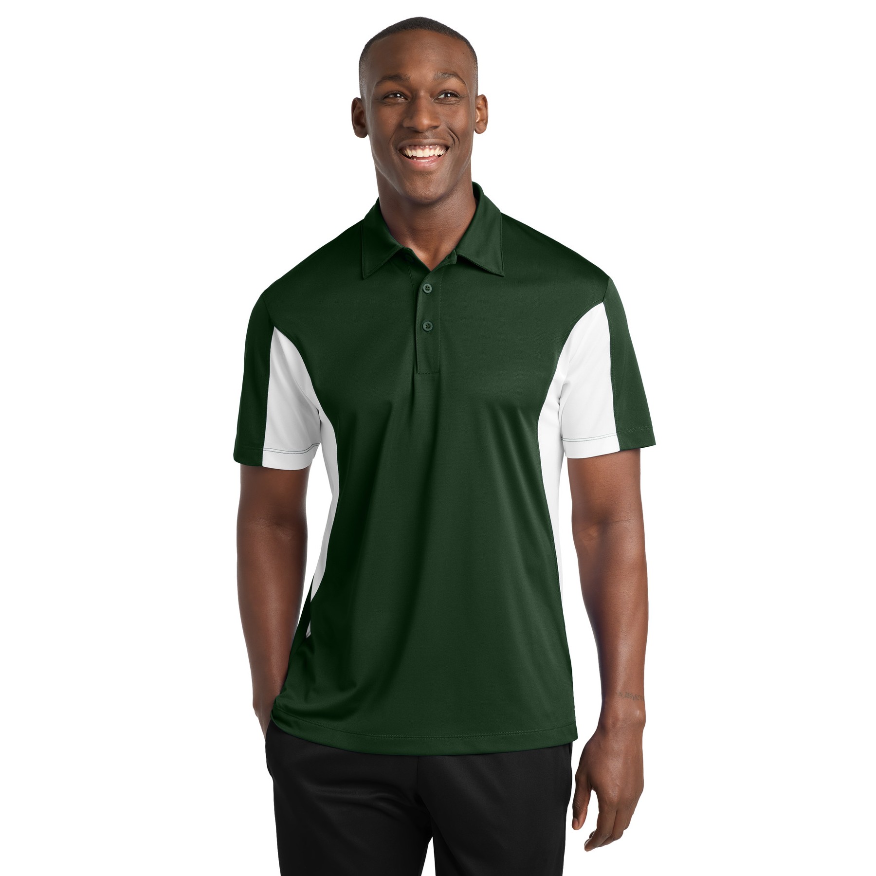 Tall Side Blocked Micropique Sport-Wick Polo - Thumbnail Image