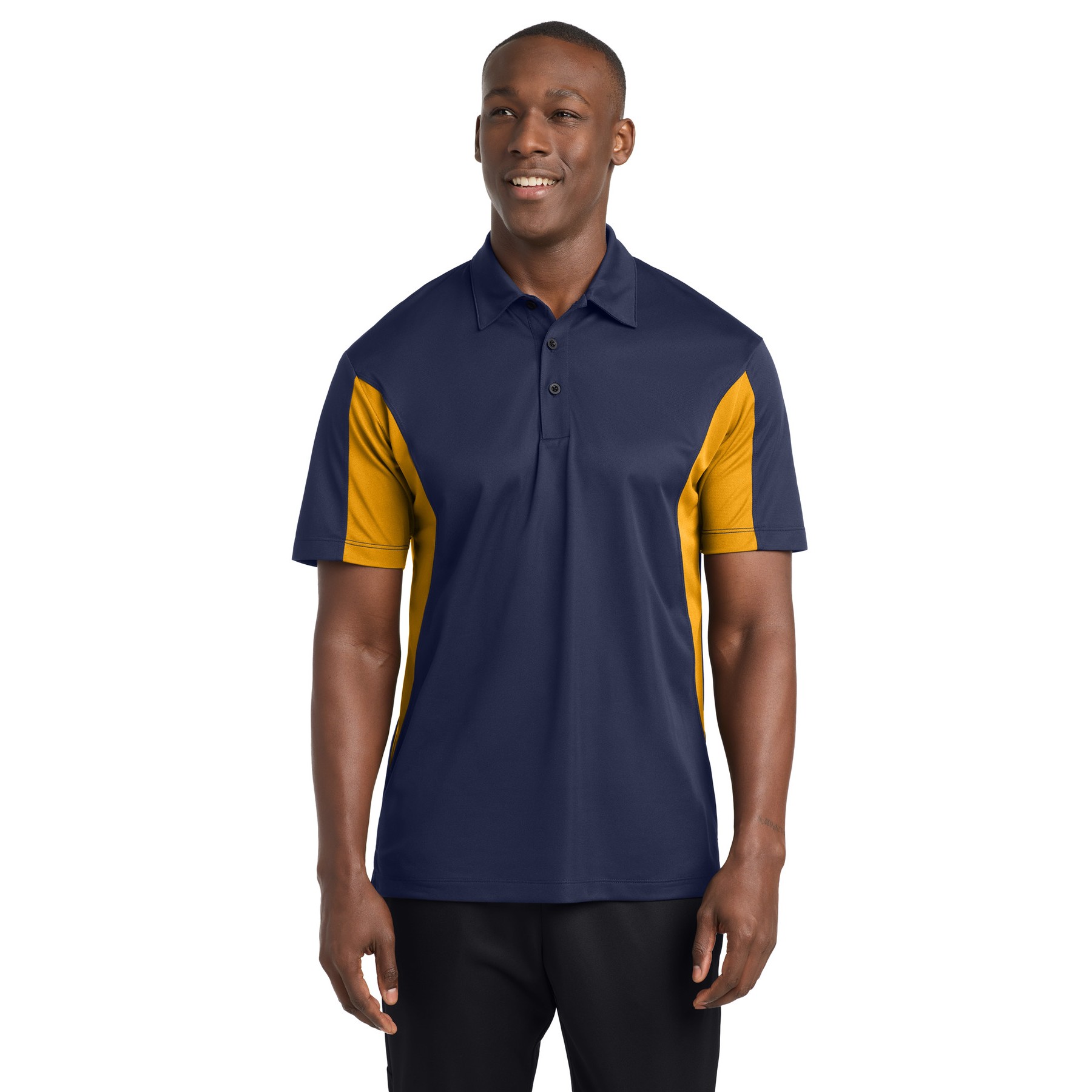 Tall Side Blocked Micropique Sport-Wick Polo - Thumbnail Image