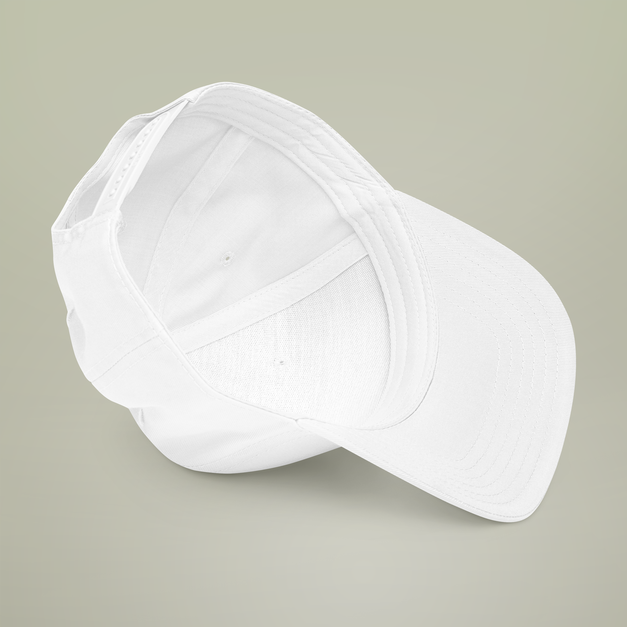 Mid Profile Baseball Cap with Leather Patch (Rectangle) - Thumbnail Image