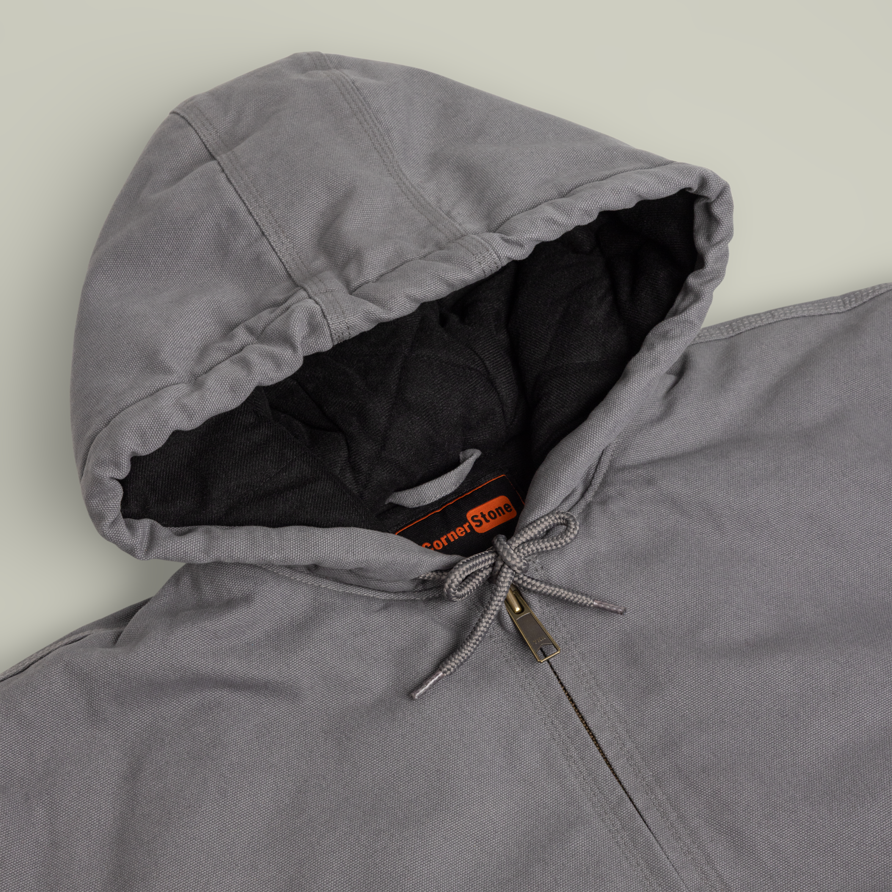 CornerStone® Men's Duck Cloth Hooded Work Jacket (Embroidery) - Thumbnail Image