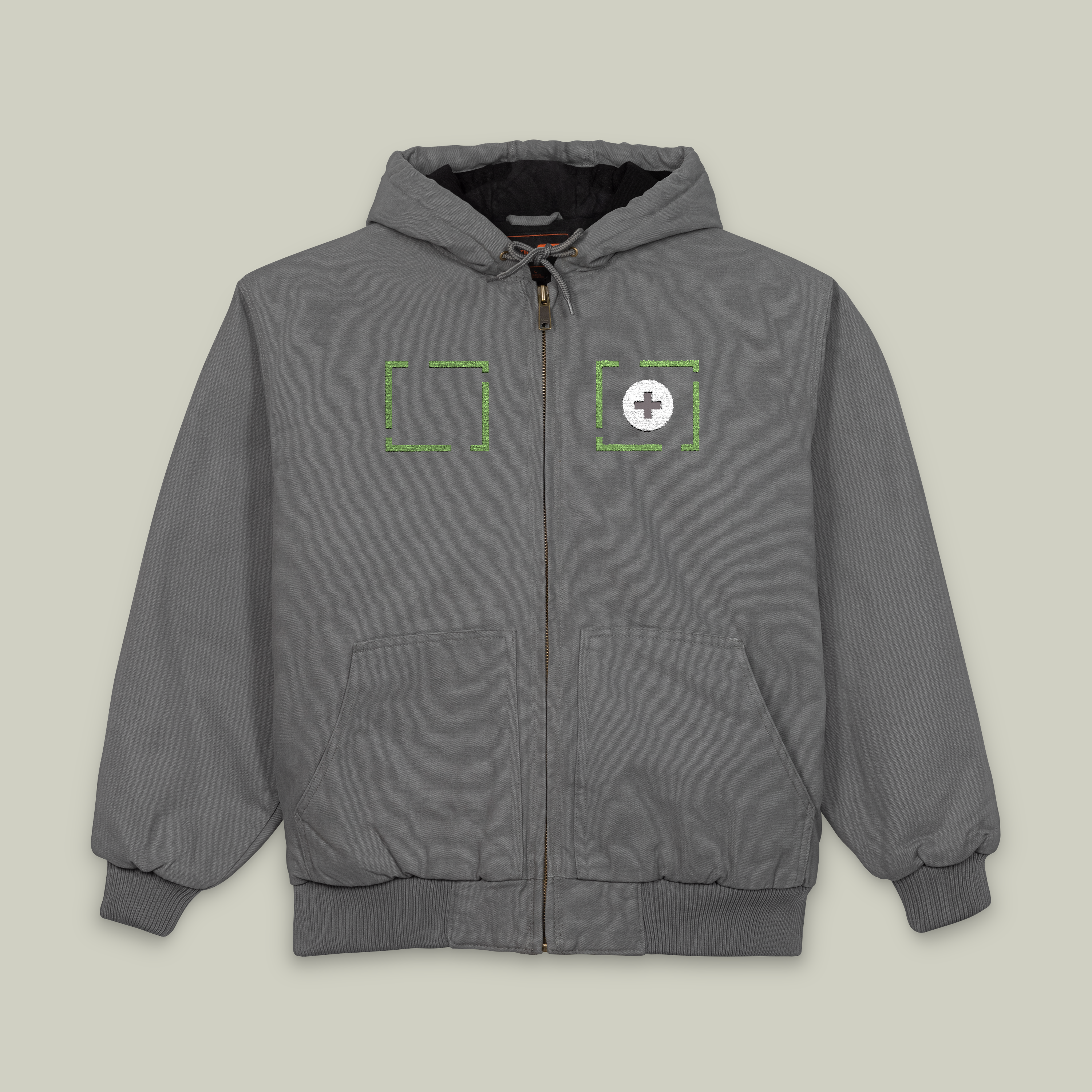 CornerStone® Men's Duck Cloth Hooded Work Jacket (Embroidery) - Thumbnail Image
