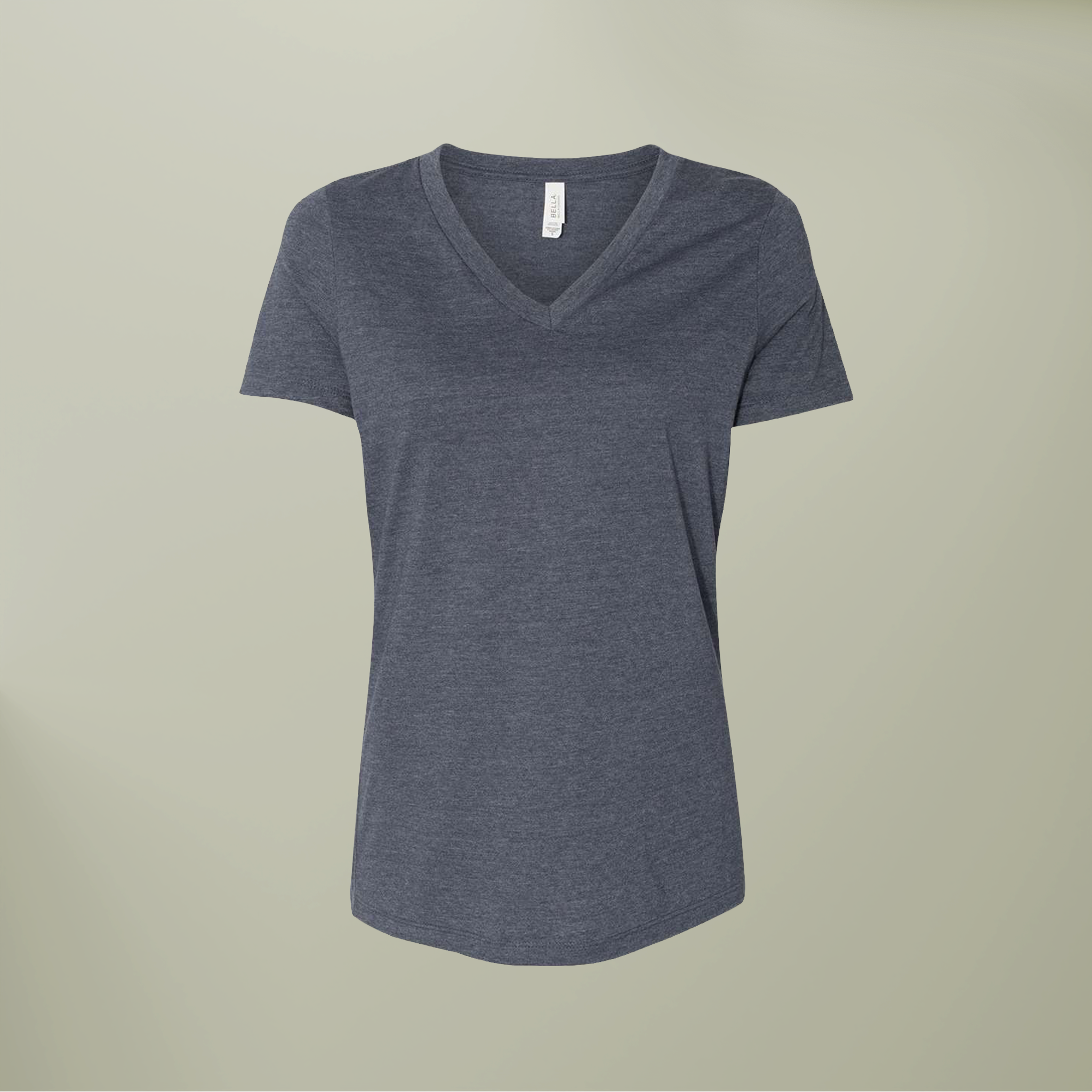 Women’s Relaxed Heather CVC V-Neck Tee - Thumbnail Image