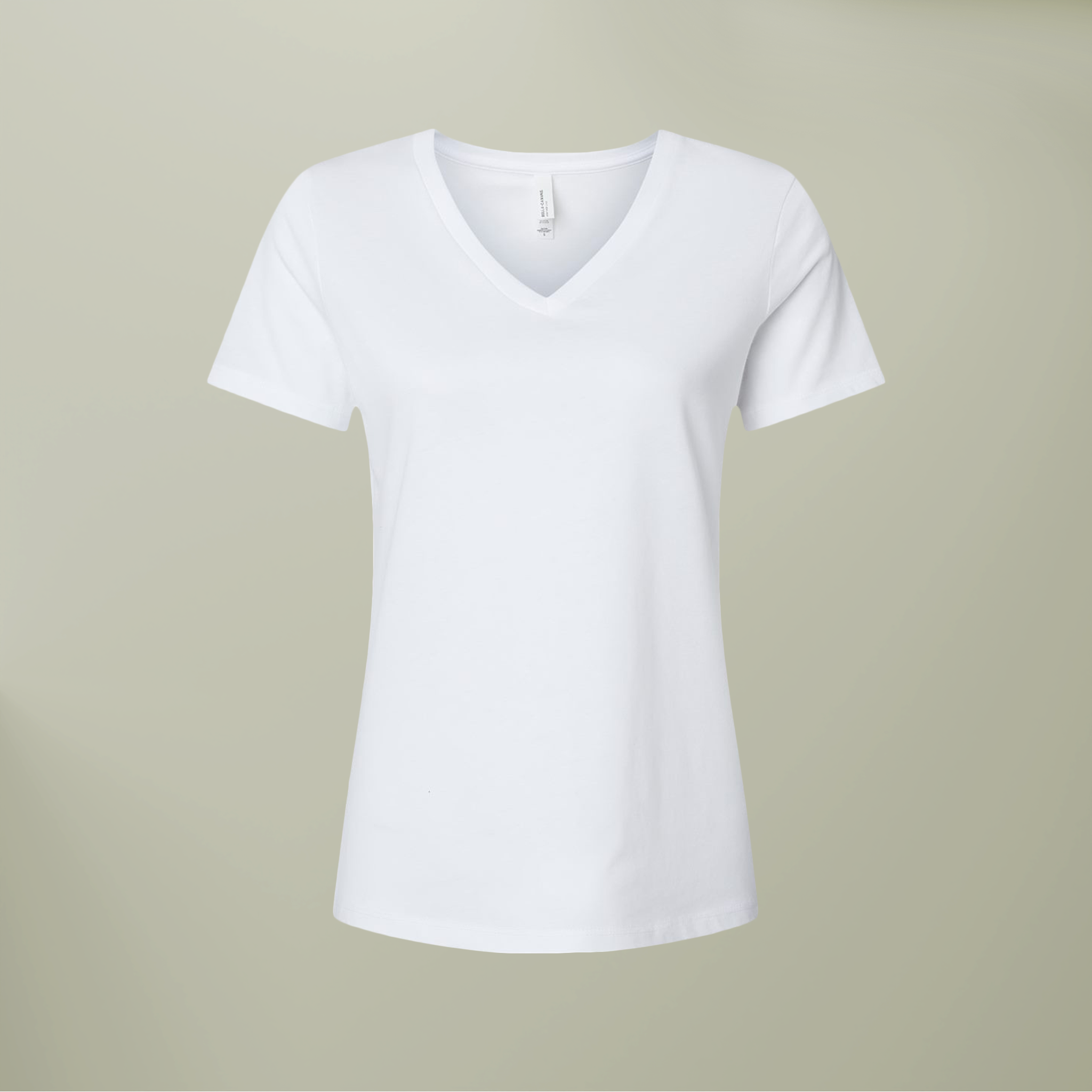 Women’s Relaxed Heather CVC V-Neck Tee - Thumbnail Image