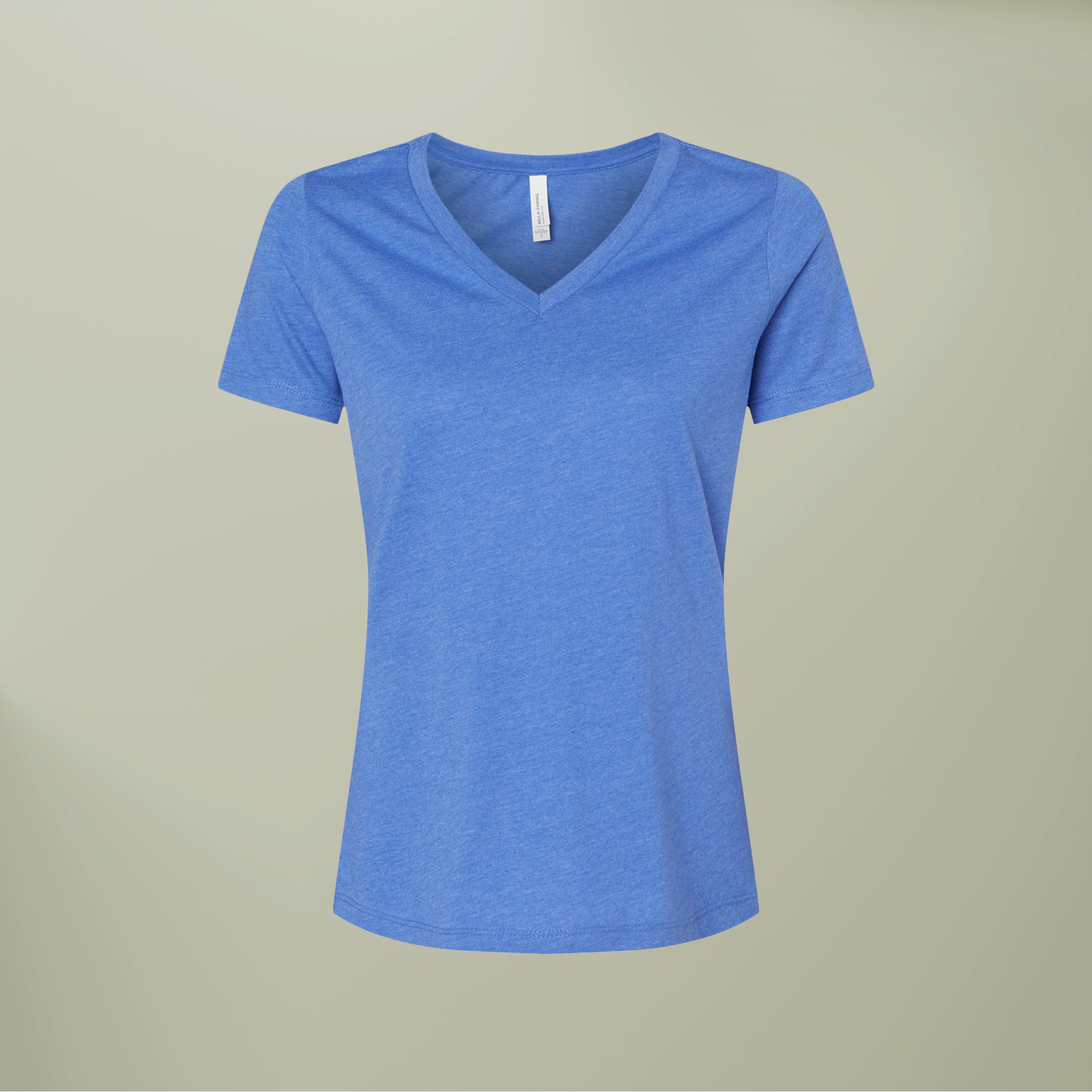 Women’s Relaxed Heather CVC V-Neck Tee - Thumbnail Image
