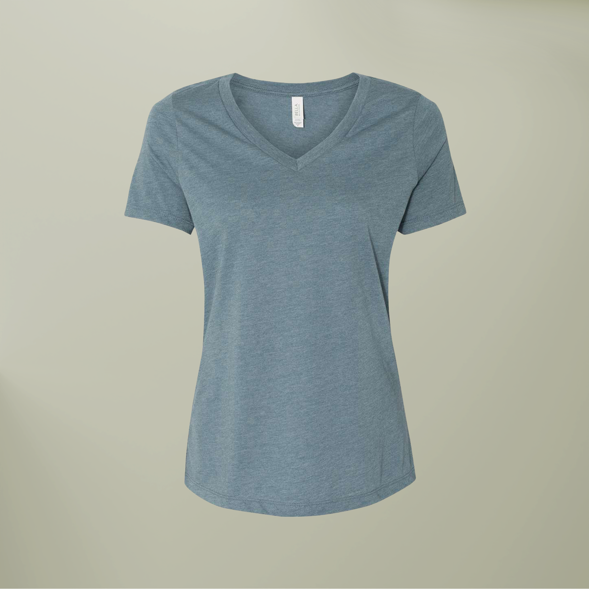 Women’s Relaxed Heather CVC V-Neck Tee - Thumbnail Image