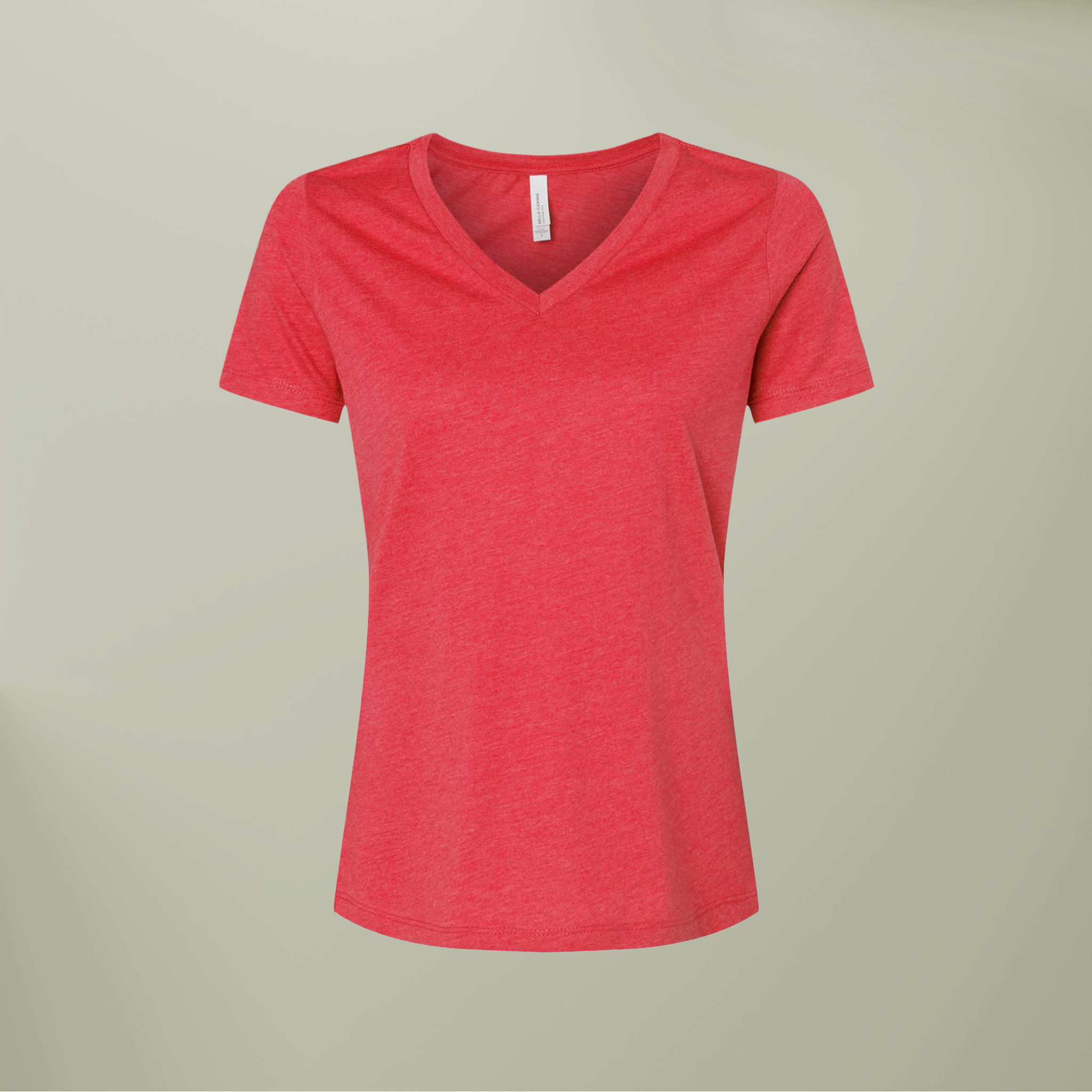 Women’s Relaxed Heather CVC V-Neck Tee - Thumbnail Image