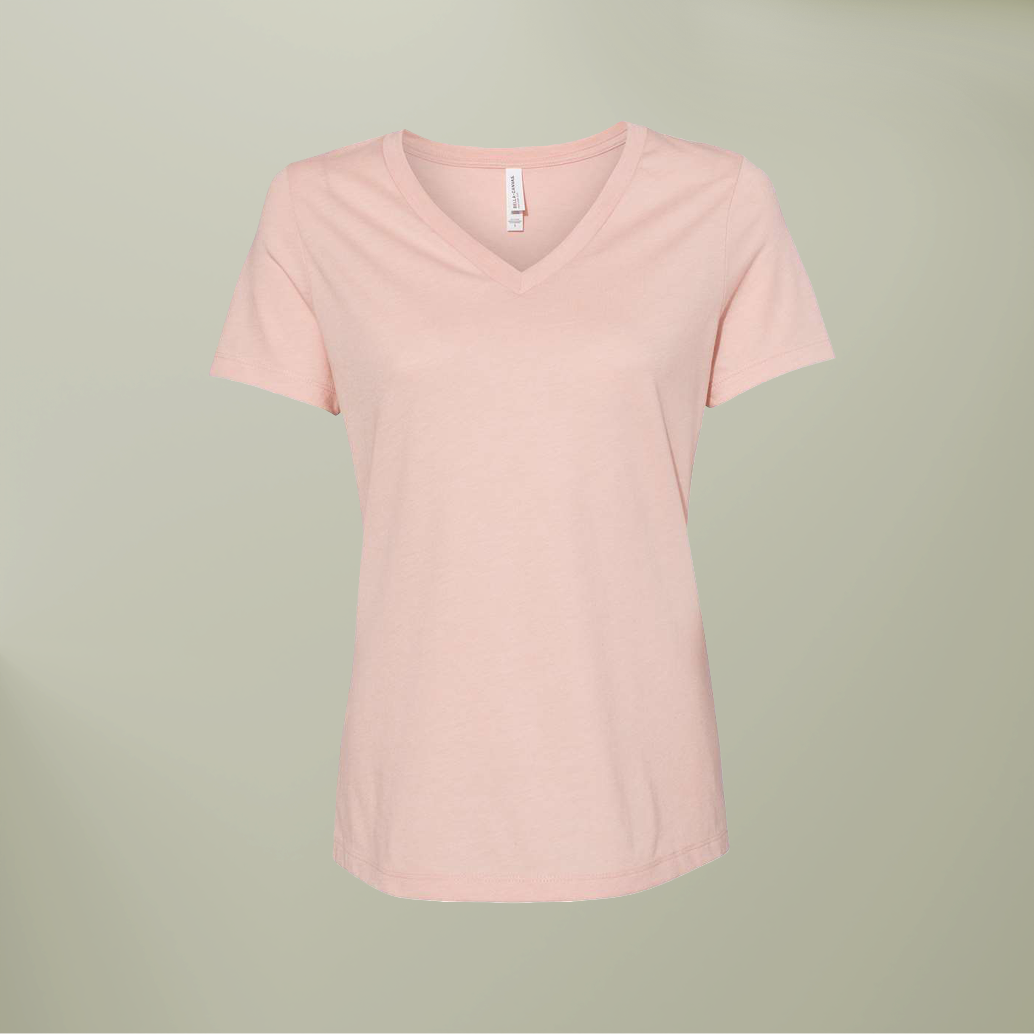 Women’s Relaxed Heather CVC V-Neck Tee - Thumbnail Image