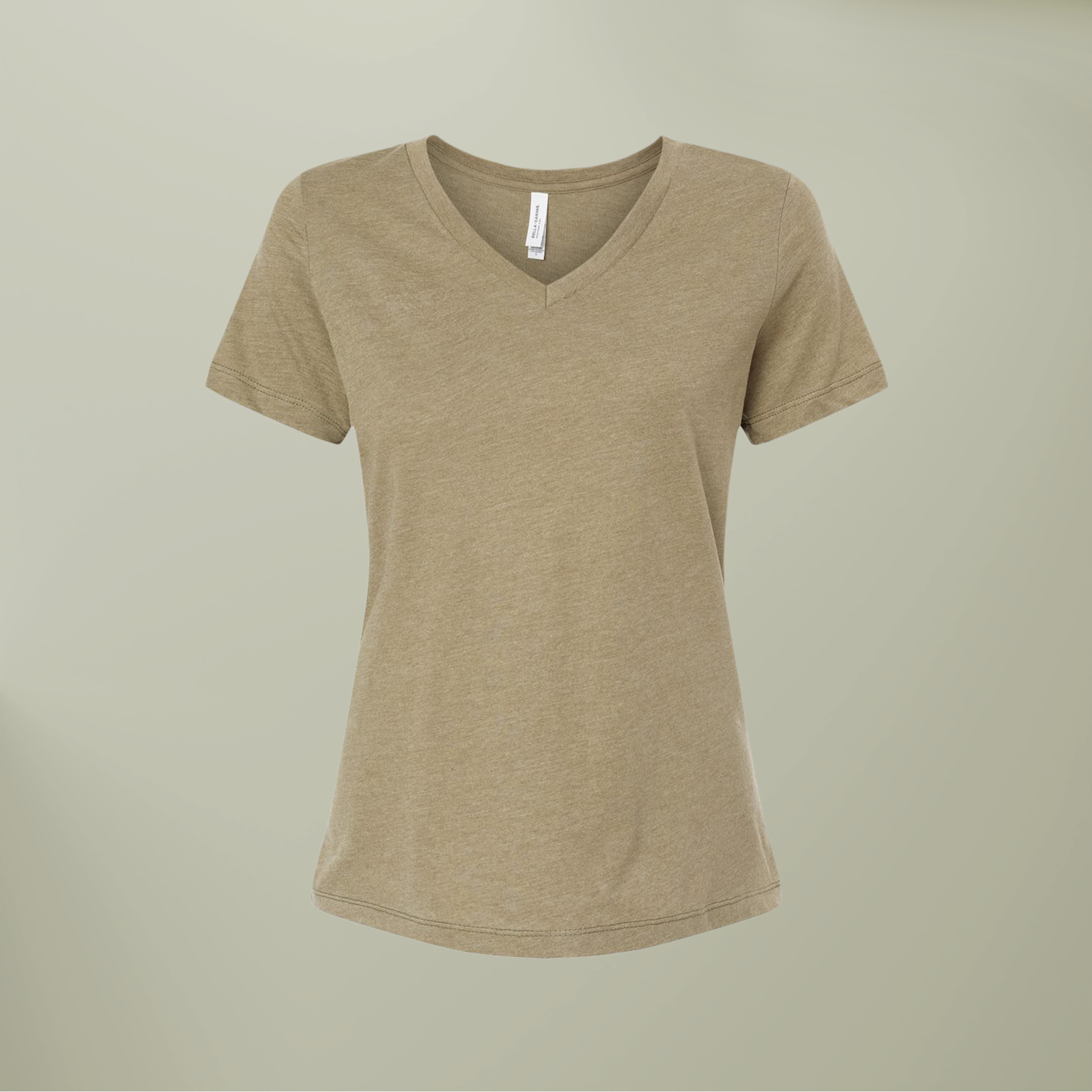 Women’s Relaxed Heather CVC V-Neck Tee - Thumbnail Image
