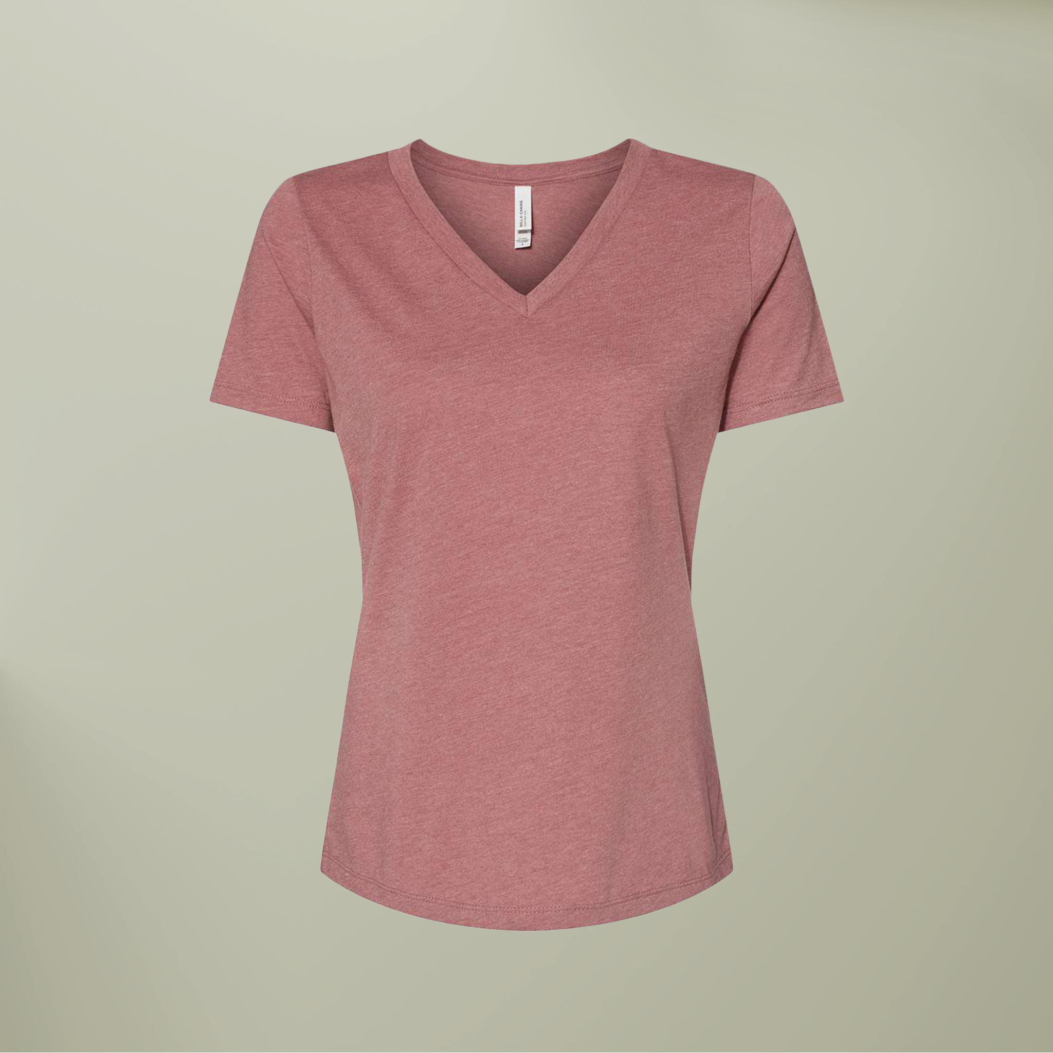 Women’s Relaxed Heather CVC V-Neck Tee - Thumbnail Image