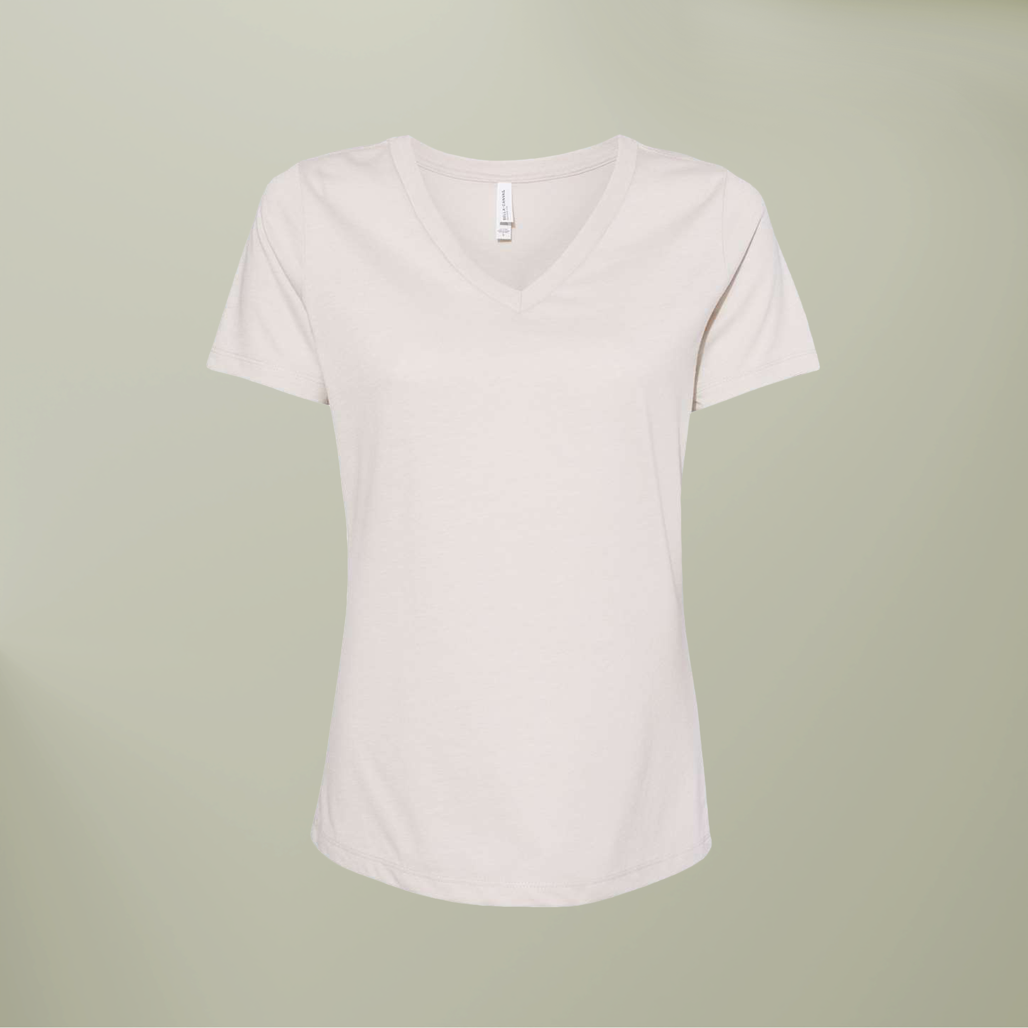 Women’s Relaxed Heather CVC V-Neck Tee - Thumbnail Image