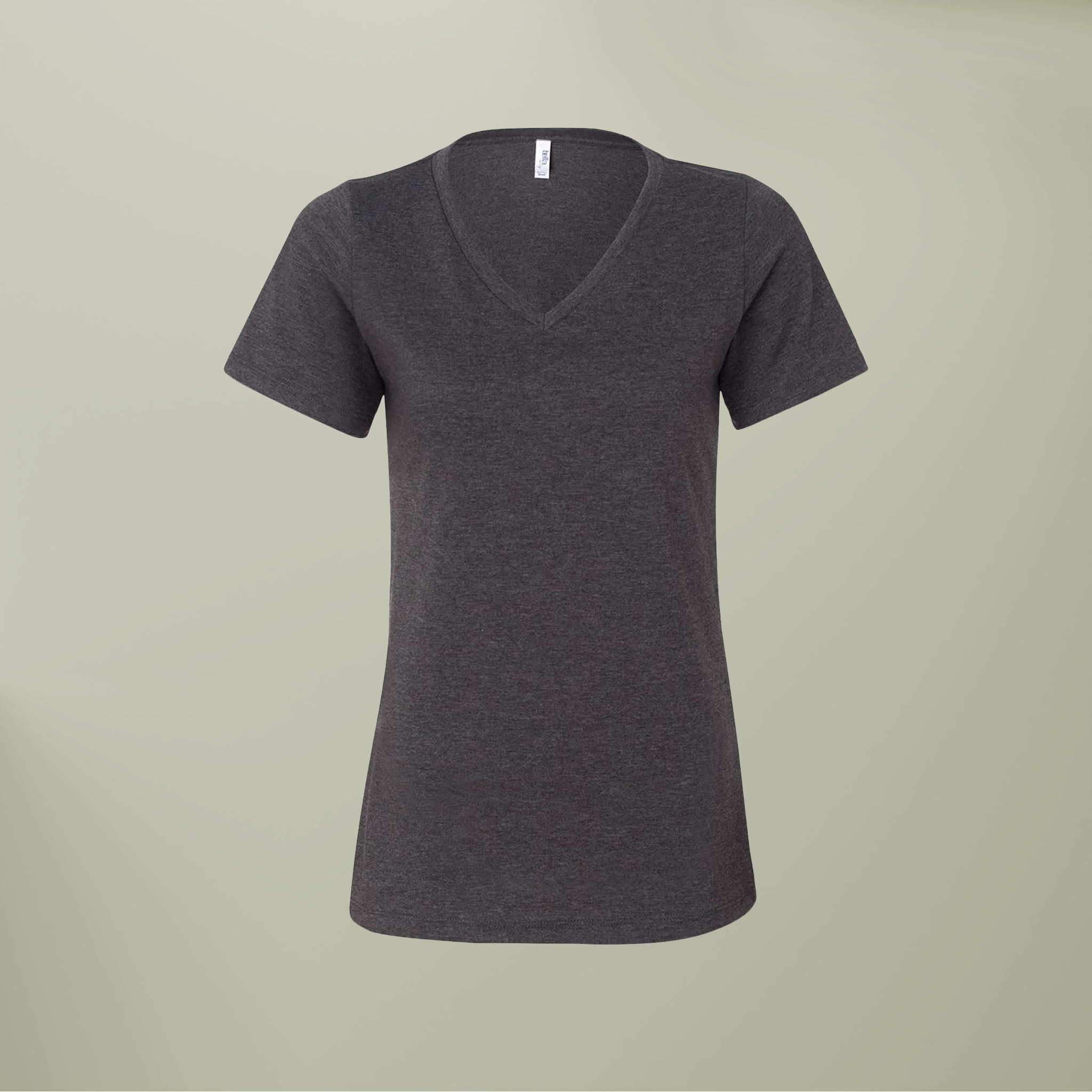 Women’s Relaxed Heather CVC V-Neck Tee - Thumbnail Image