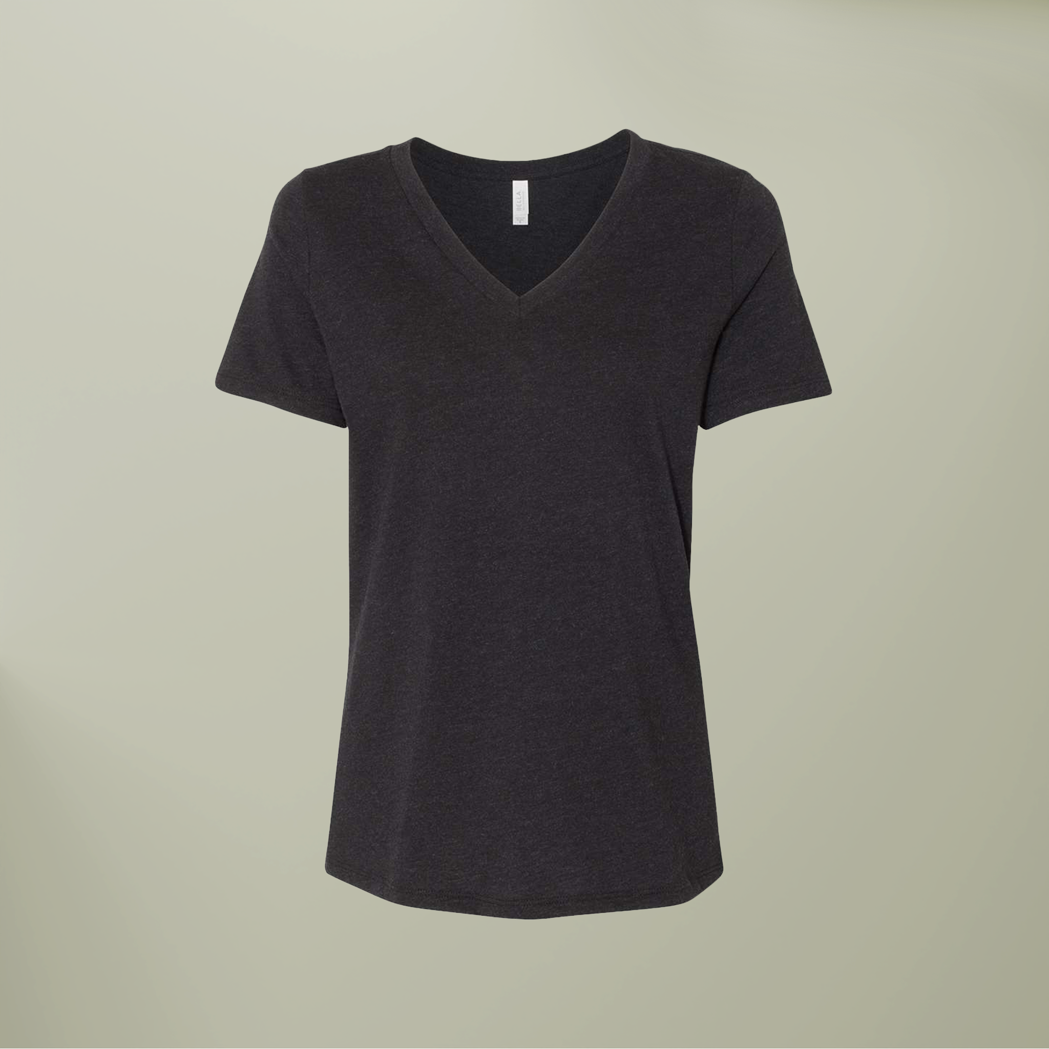 Women’s Relaxed Heather CVC V-Neck Tee - Thumbnail Image