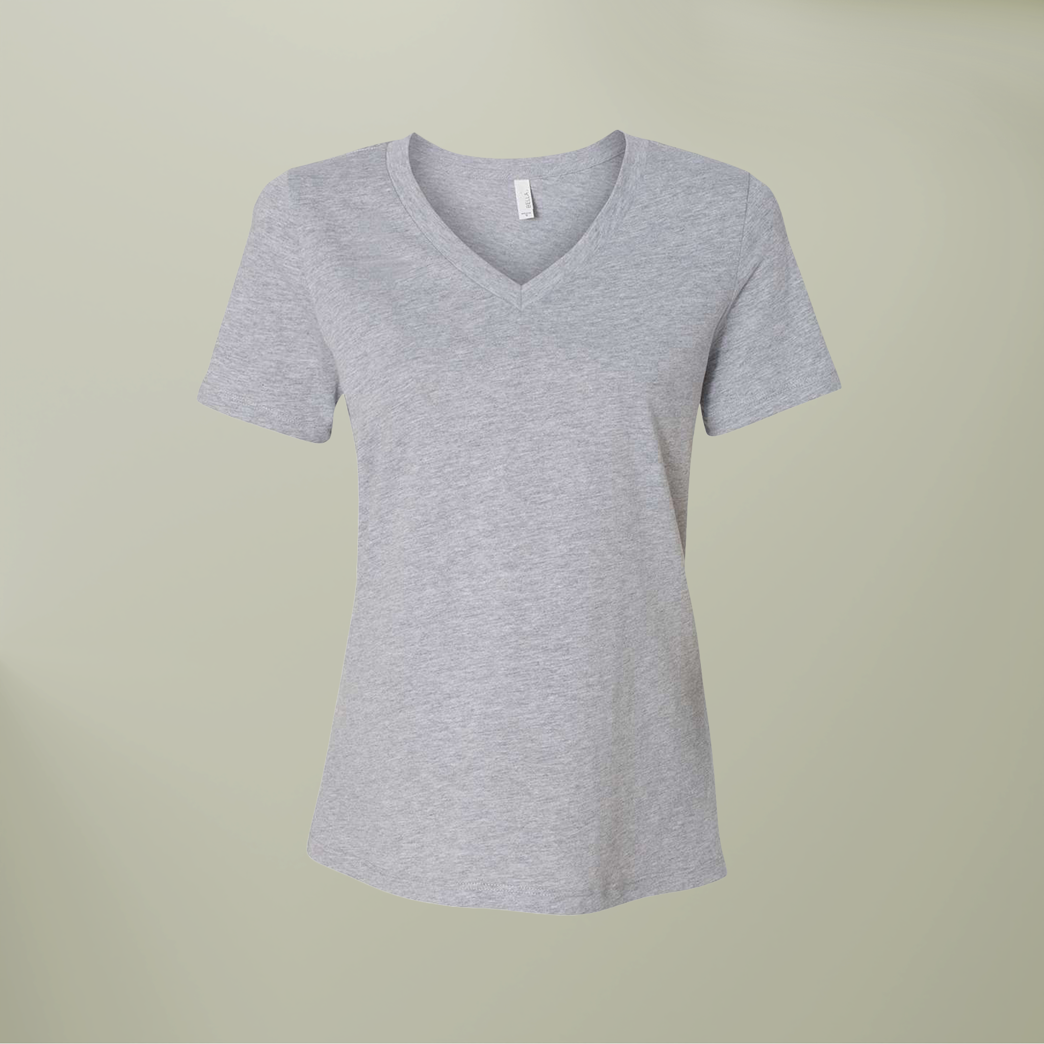 Women’s Relaxed Heather CVC V-Neck Tee - Thumbnail Image