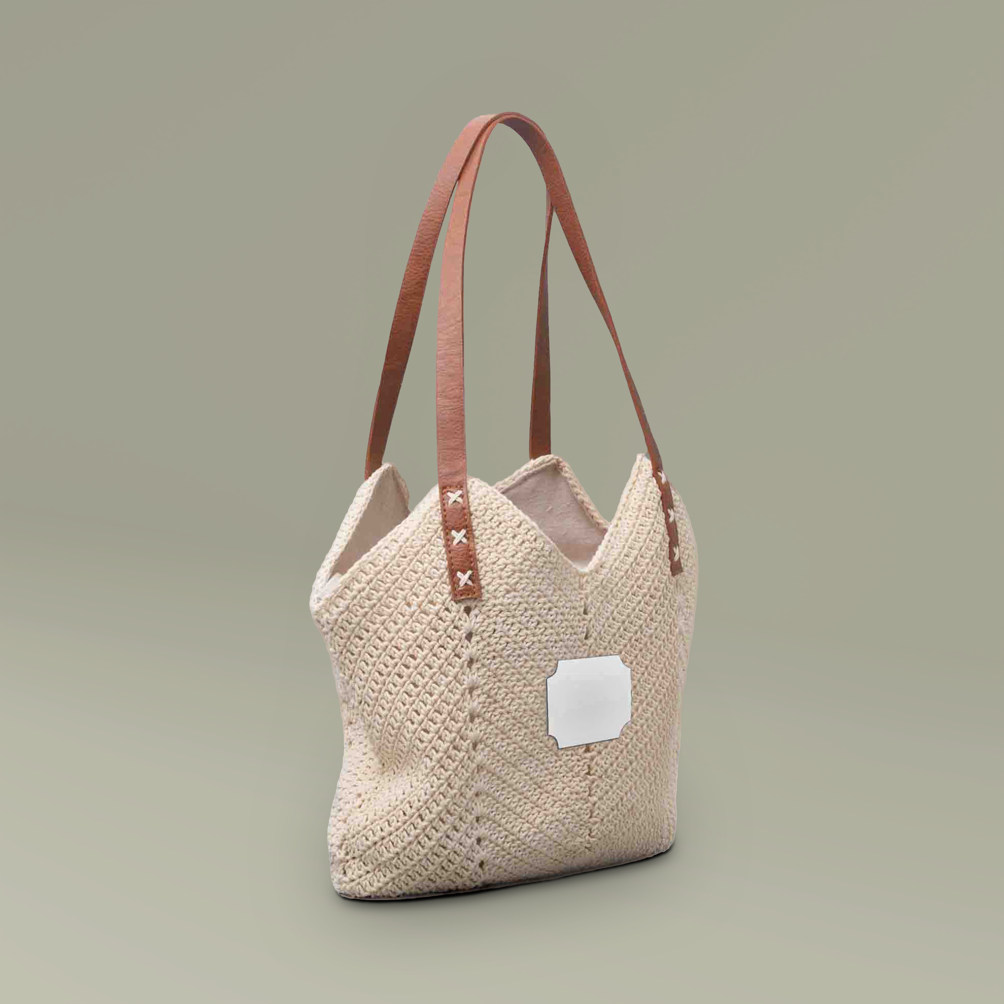 Straw Shoulder Bag - Thumbnail Image