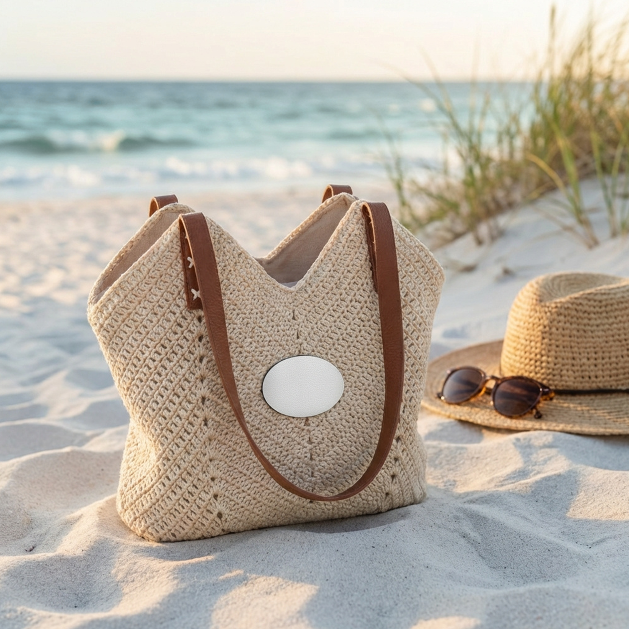 Straw Shoulder Bag - Thumbnail Image