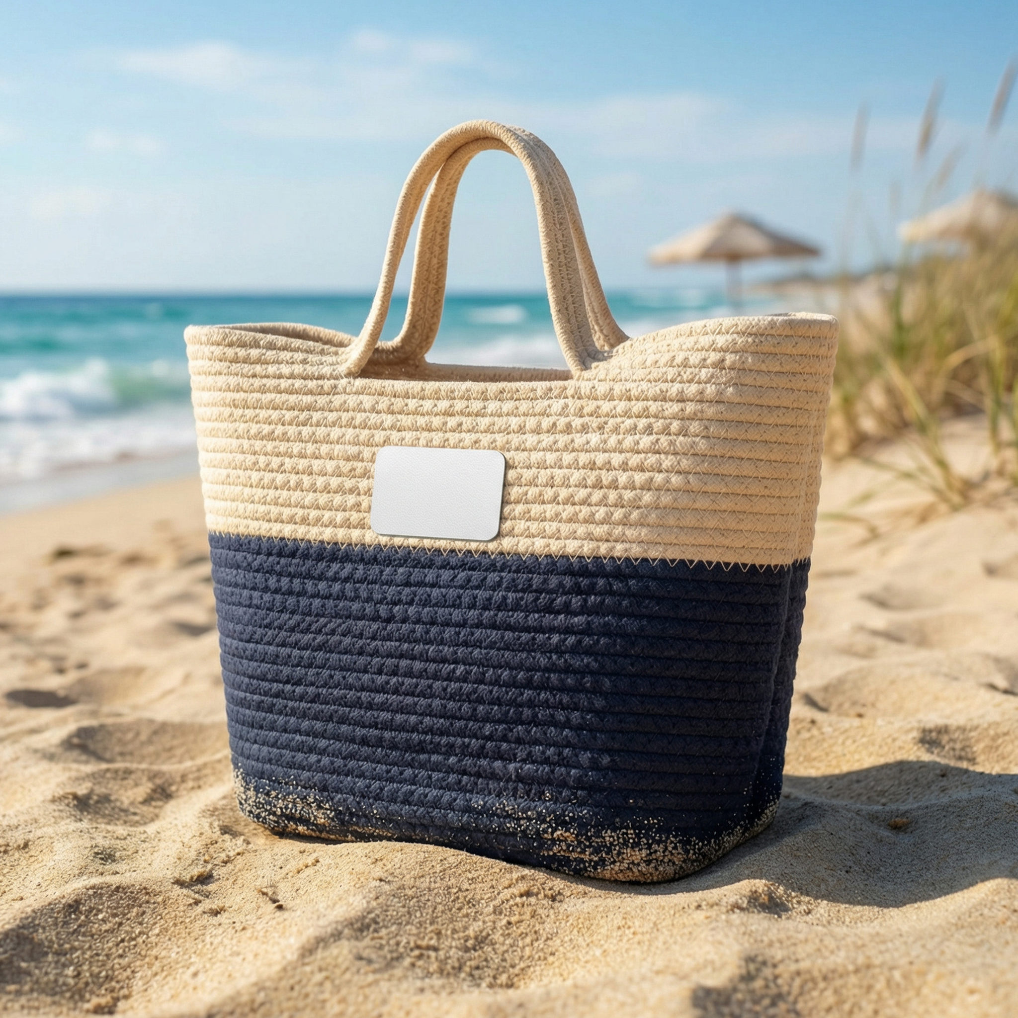Handwoven Straw Bag - Thumbnail Image
