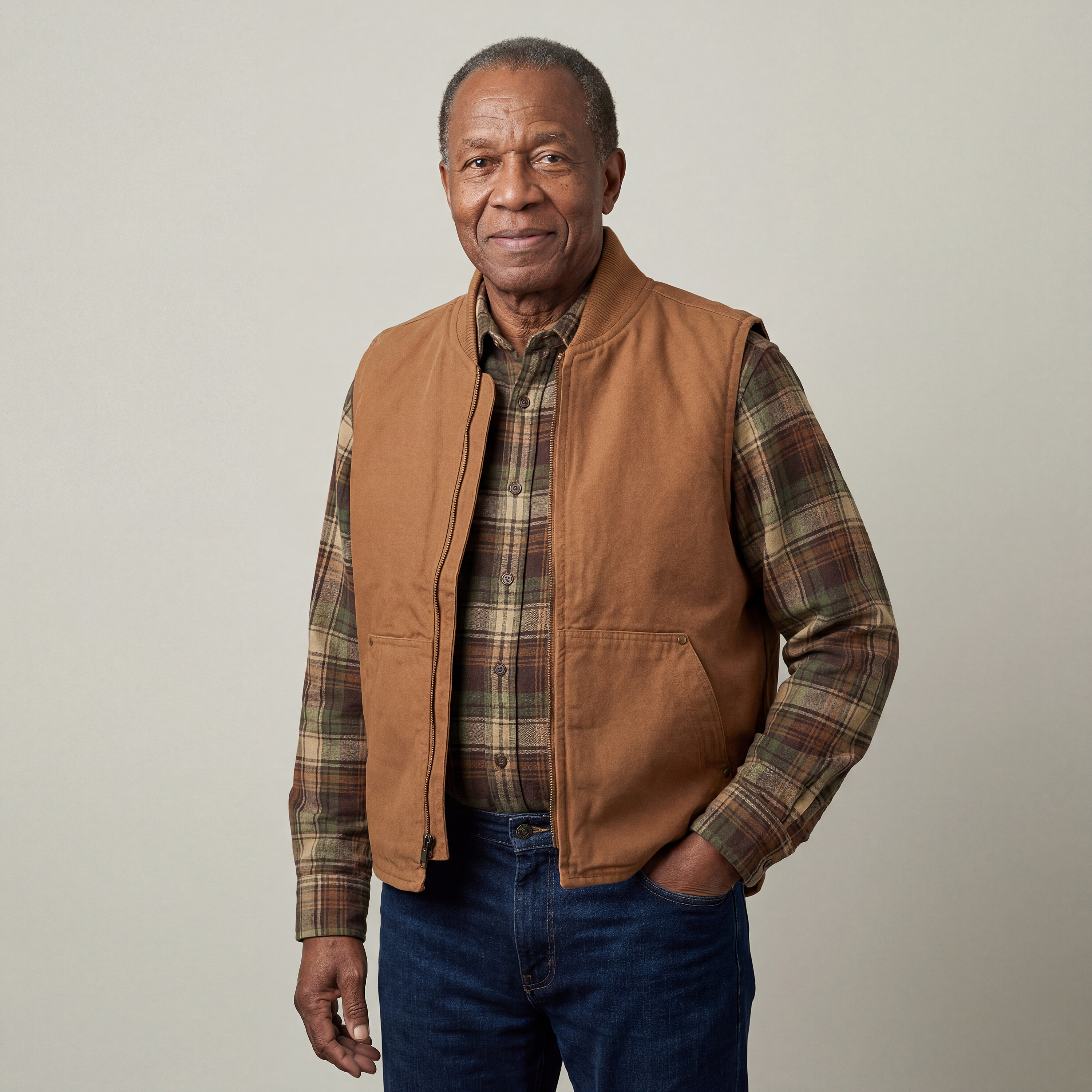 CornerStone® Washed Duck Cloth Vest (Embroidery) - Main Image