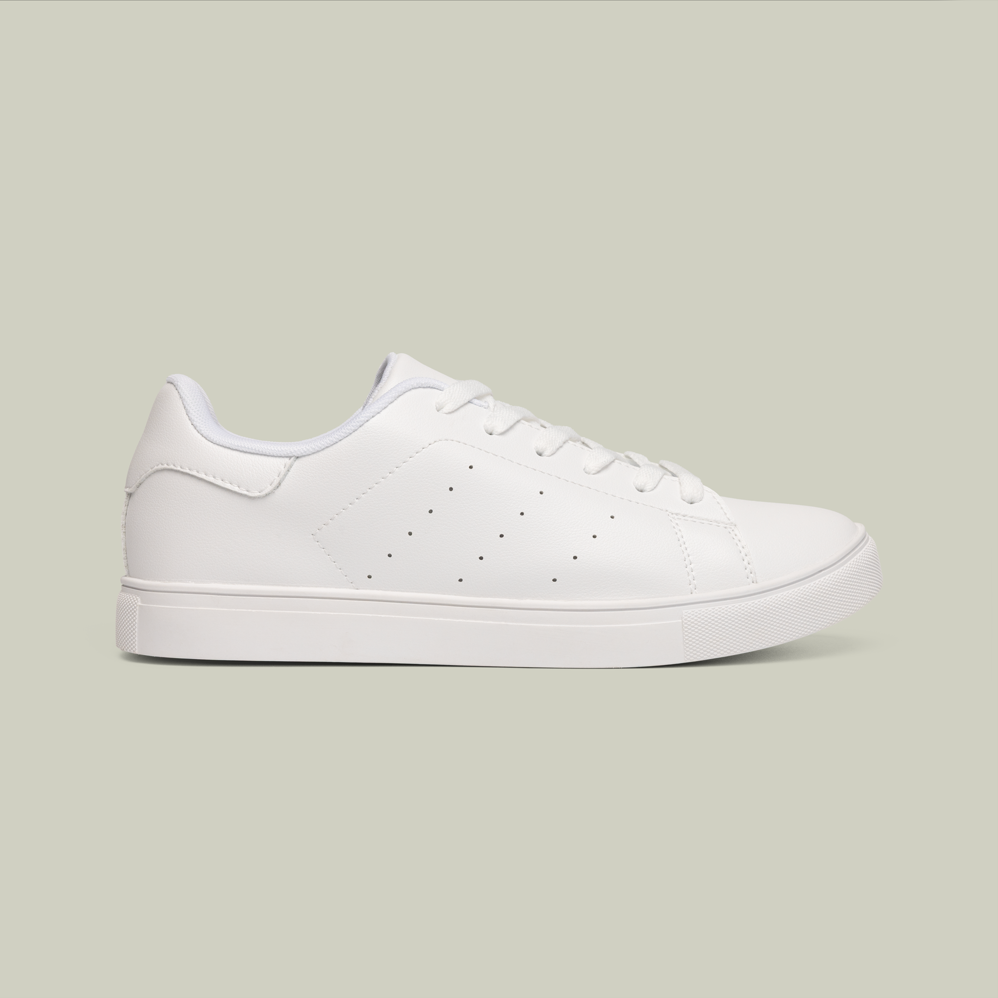 Men's Low-Top Leather Sneakers - Thumbnail Image