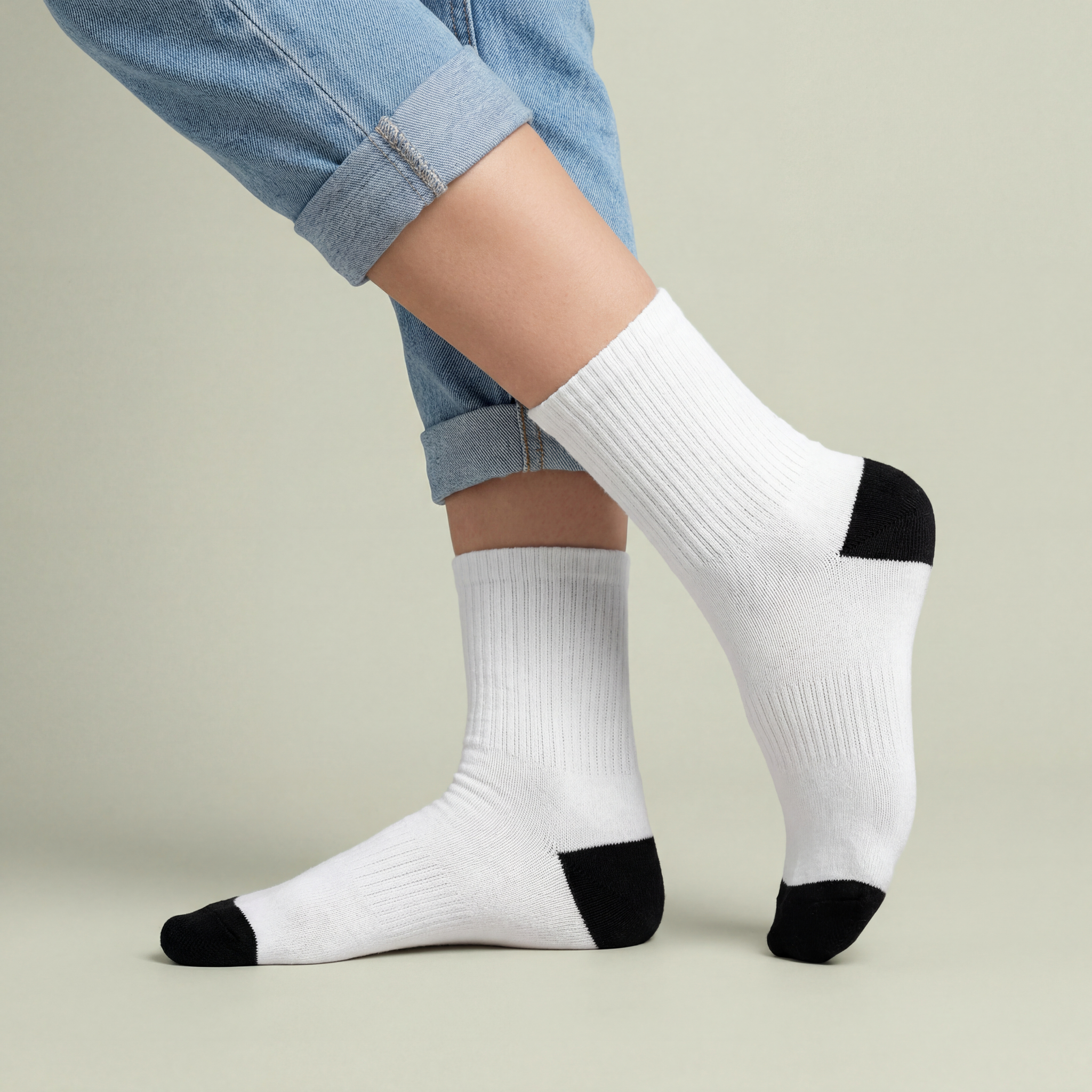 Unisex Padded Crew Socks (DTG) - Main Image
