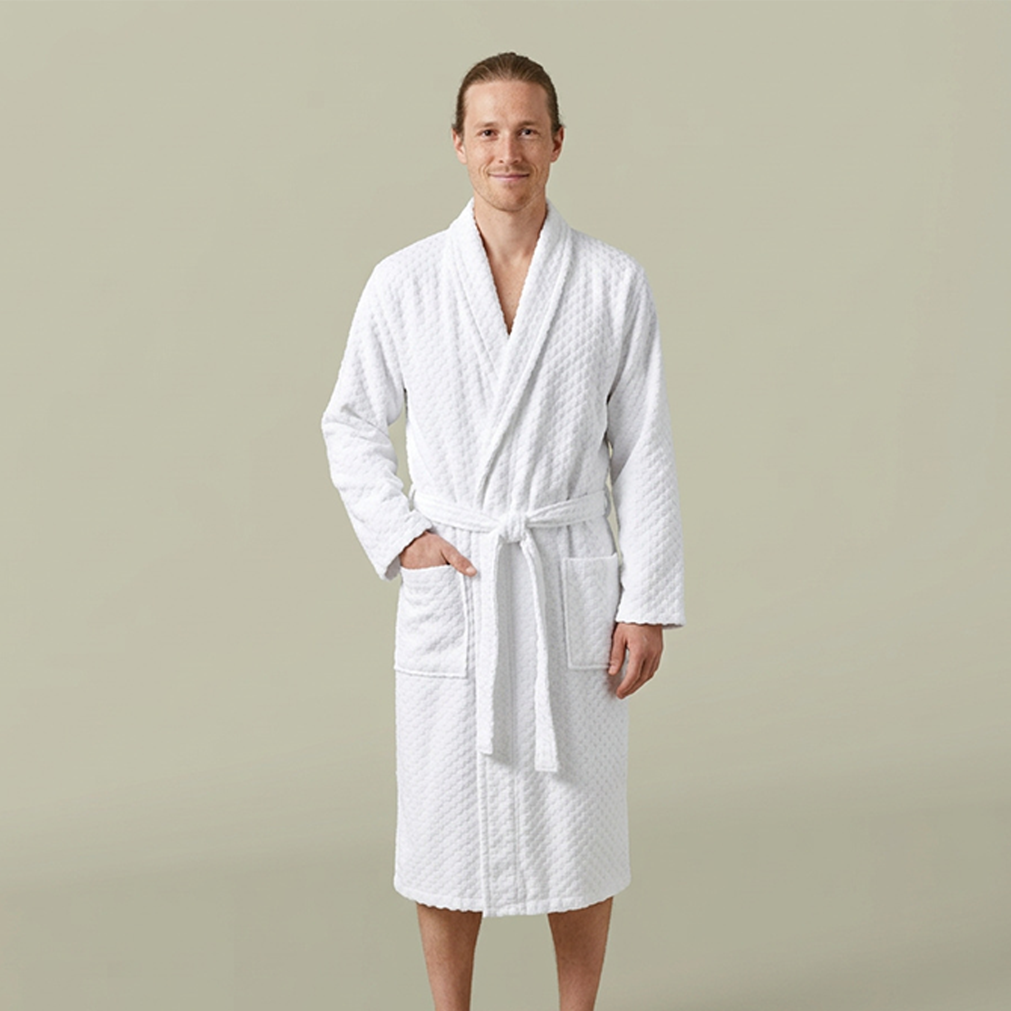 Unisex Terry Shawl Robe (Embroidery) - Thumbnail Image