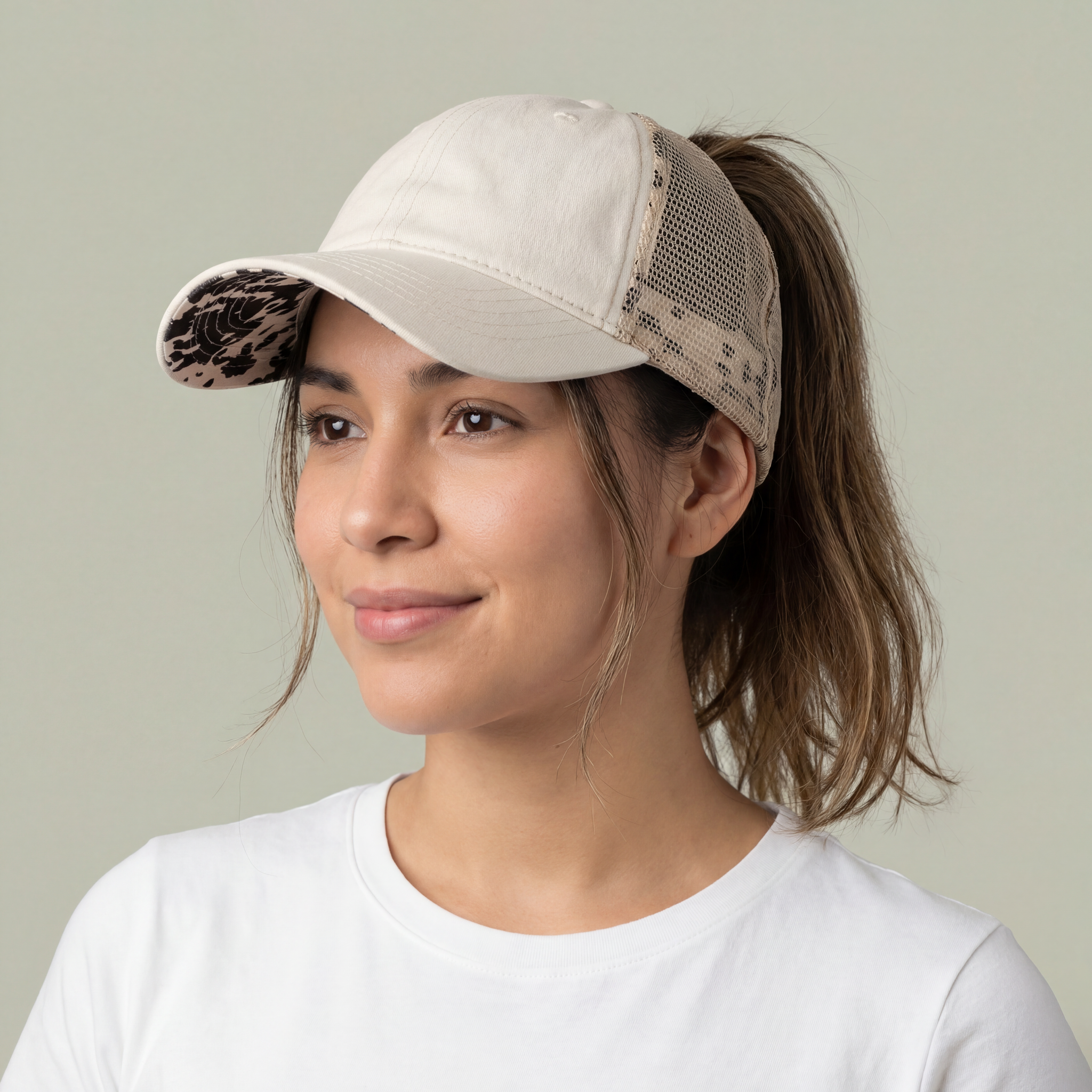 Women's Washed Mesh-Back Cap - Main Image