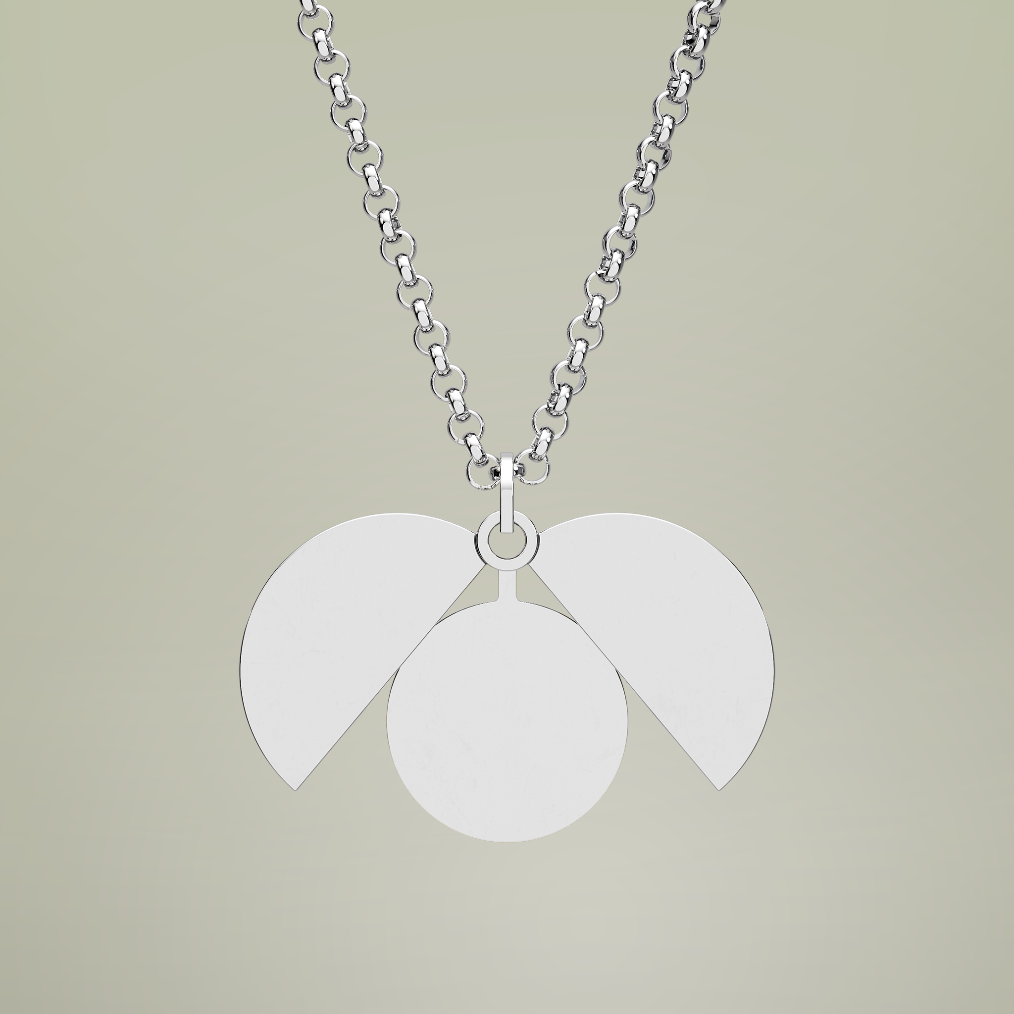 Hidden Message Circle Necklace (Engraving) - Thumbnail Image