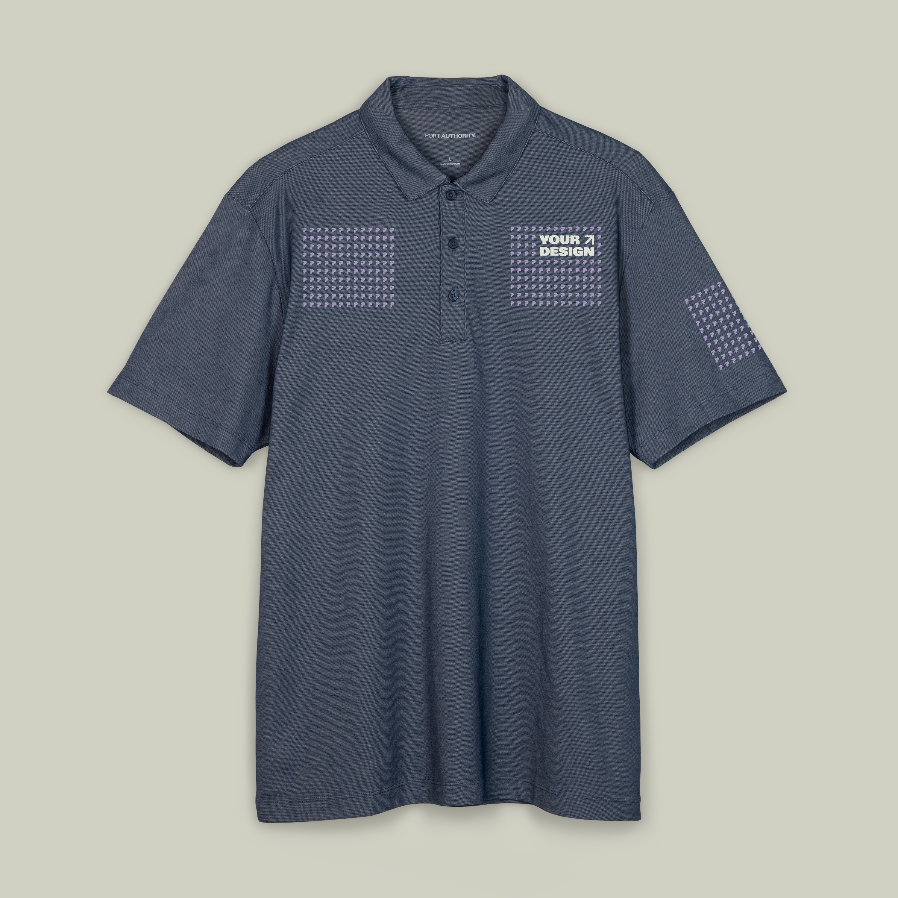 Port Authority® Fine Pique Blend Polo - Thumbnail Image