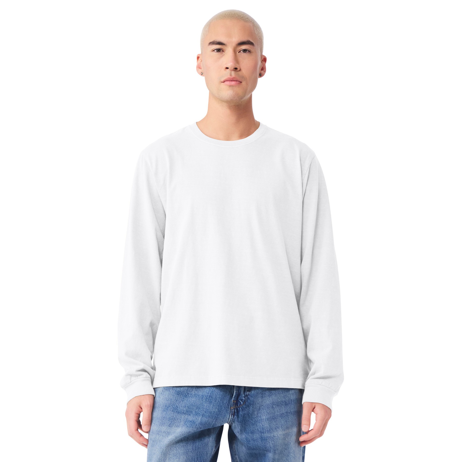 Unisex Relaxed Fit Cotton Long-sleeve - Thumbnail Image