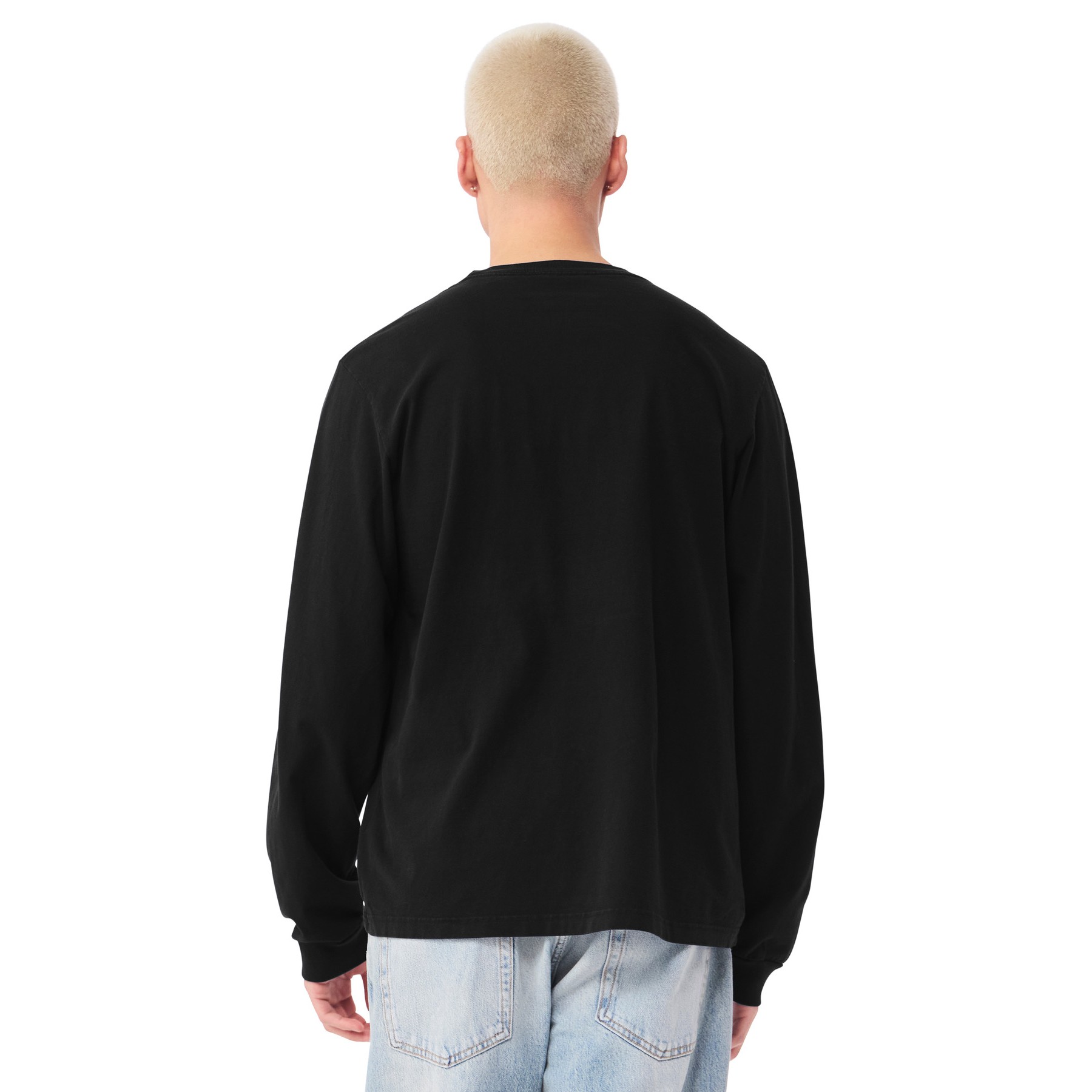Unisex Relaxed Fit Cotton Long-sleeve - Thumbnail Image
