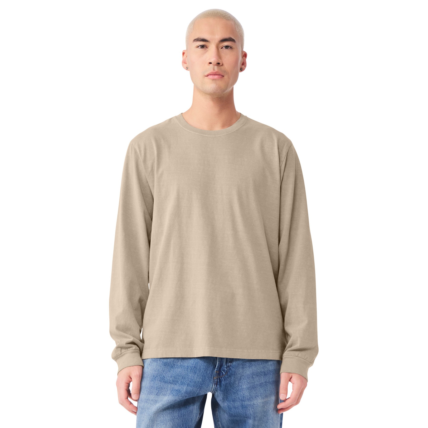 Unisex Relaxed Fit Cotton Long-sleeve - Thumbnail Image