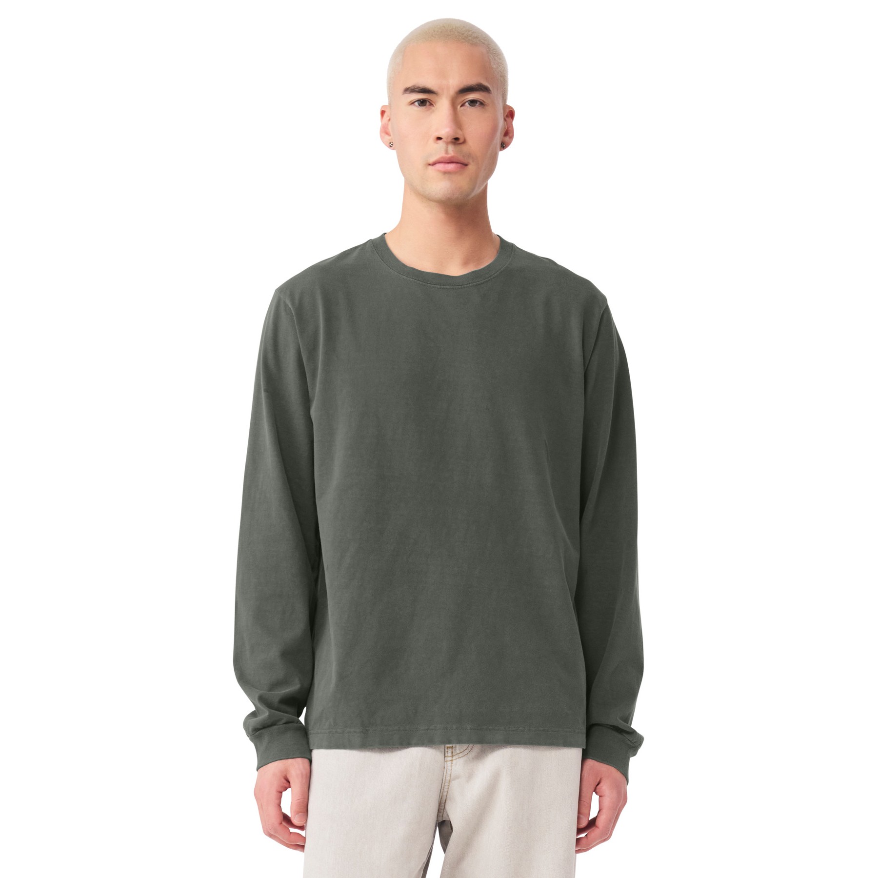 Unisex Relaxed Fit Cotton Long-sleeve - Thumbnail Image