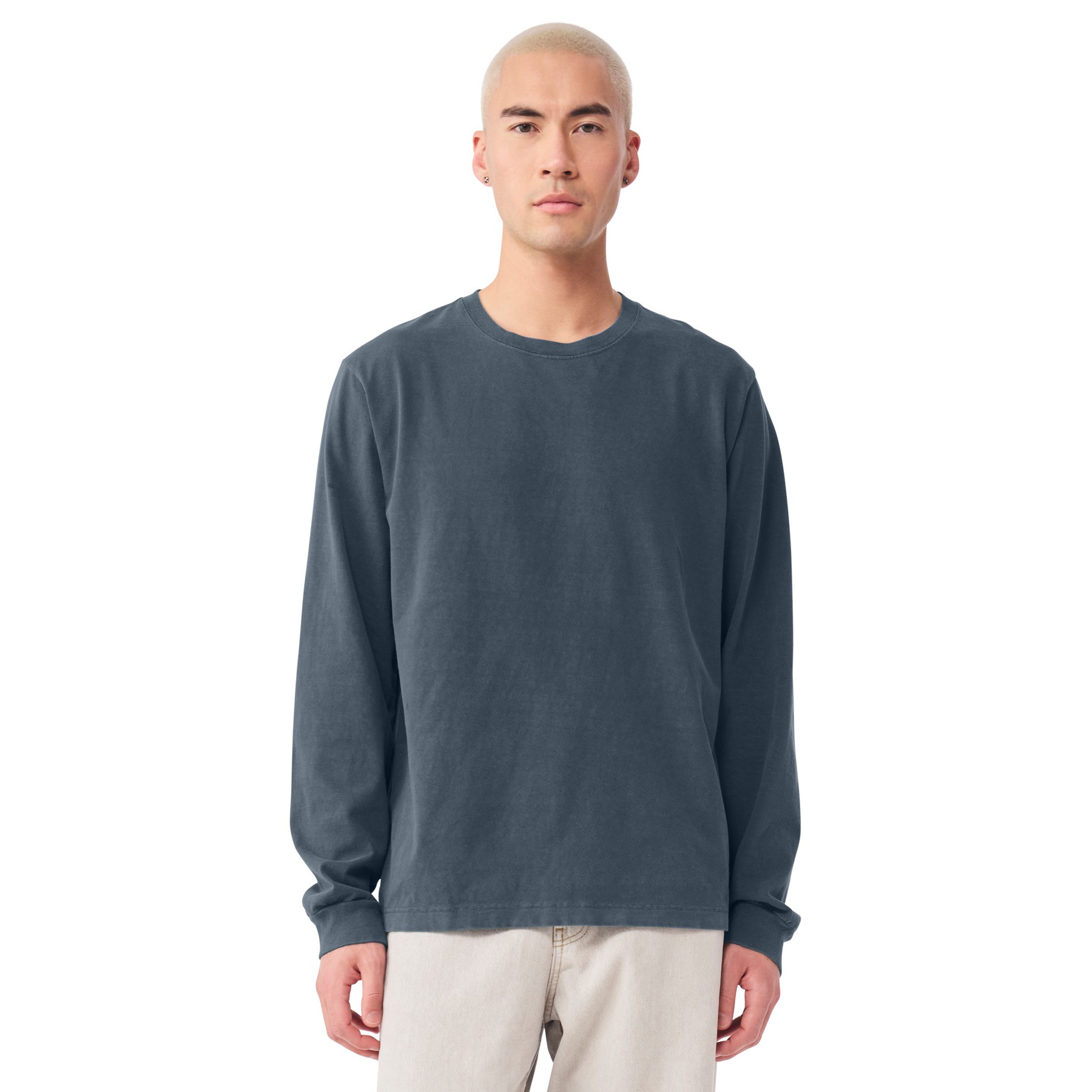 Unisex Relaxed Fit Cotton Long-sleeve - Thumbnail Image