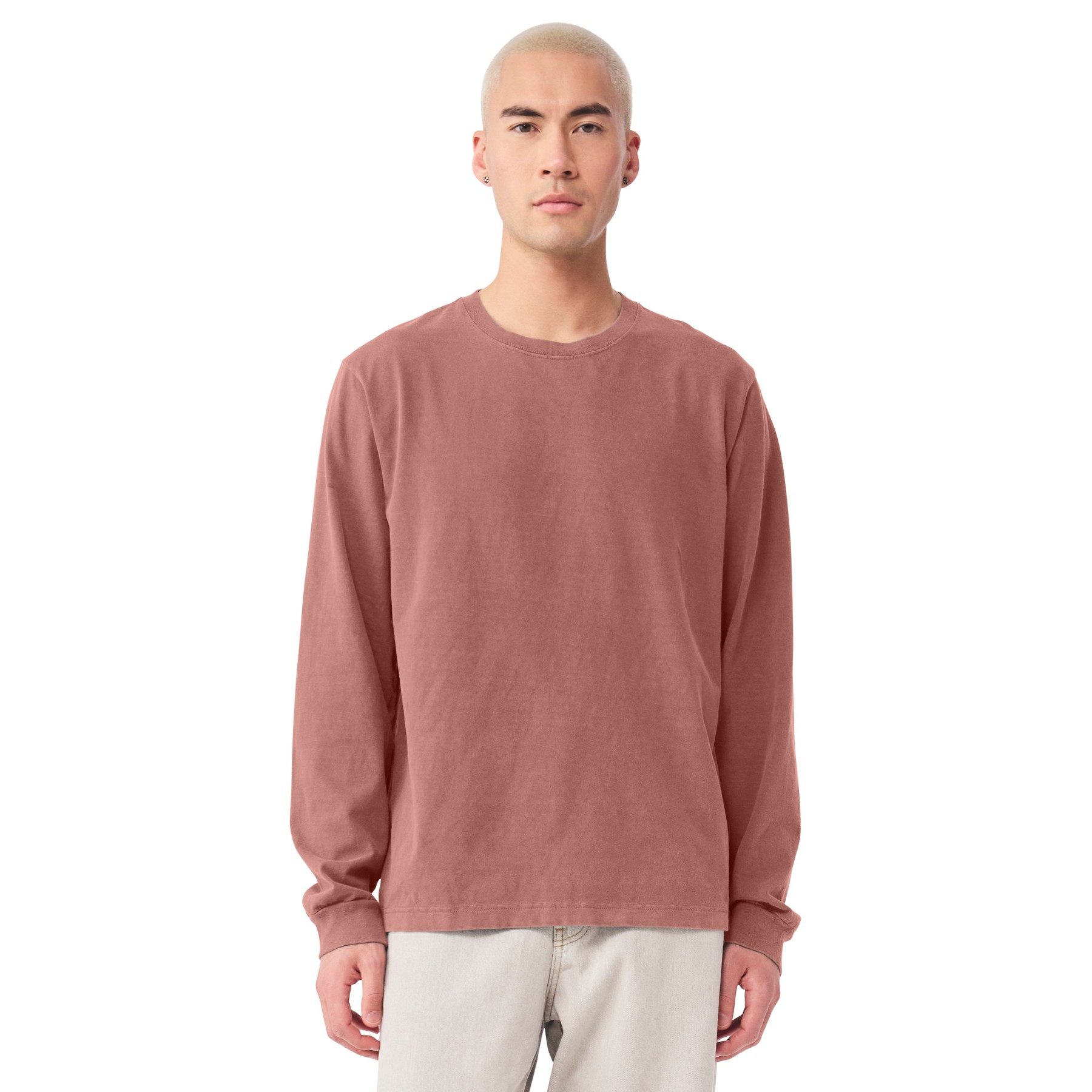 Unisex Relaxed Fit Cotton Long-sleeve - Thumbnail Image