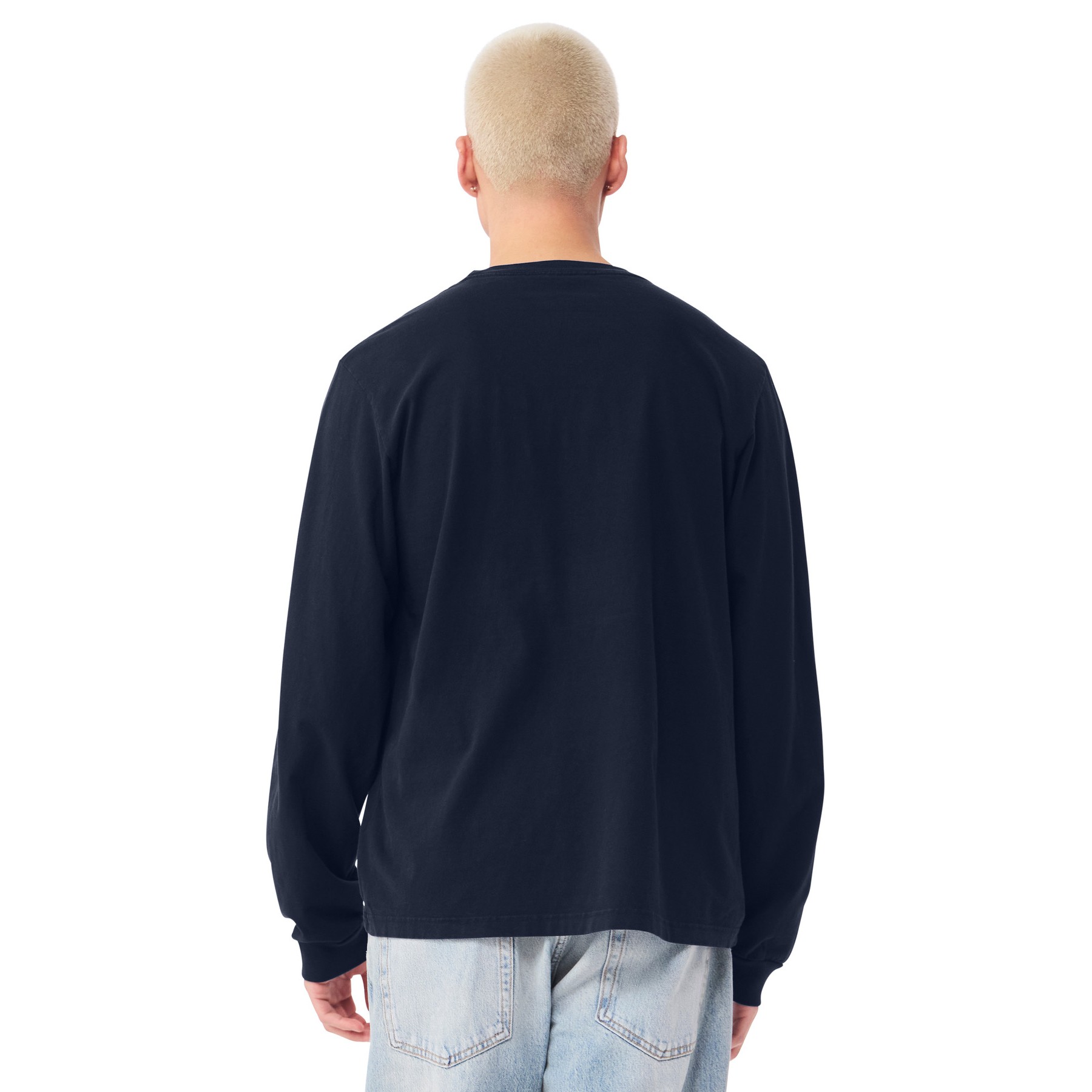 Unisex Relaxed Fit Cotton Long-sleeve - Thumbnail Image