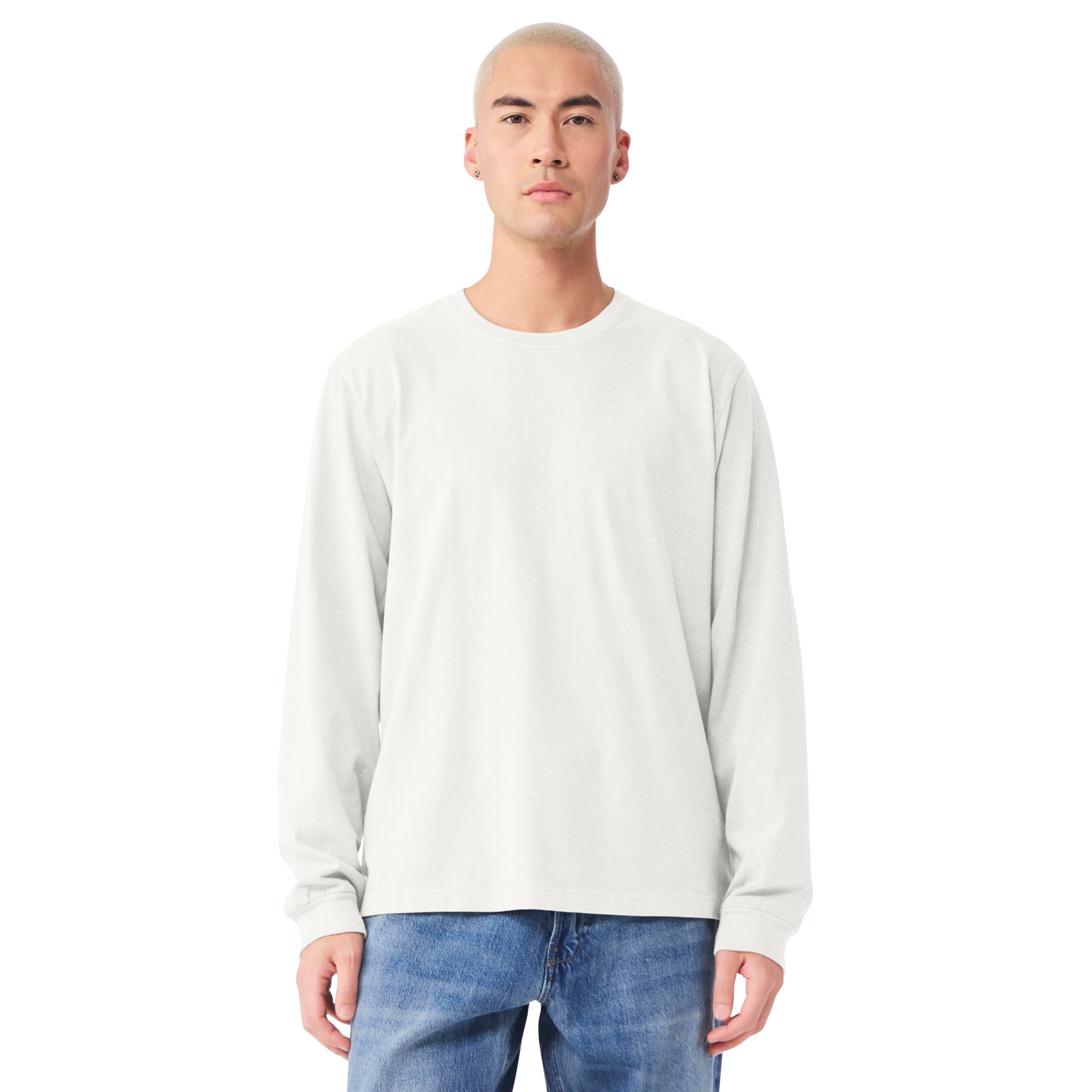 Unisex Relaxed Fit Cotton Long-sleeve - Thumbnail Image
