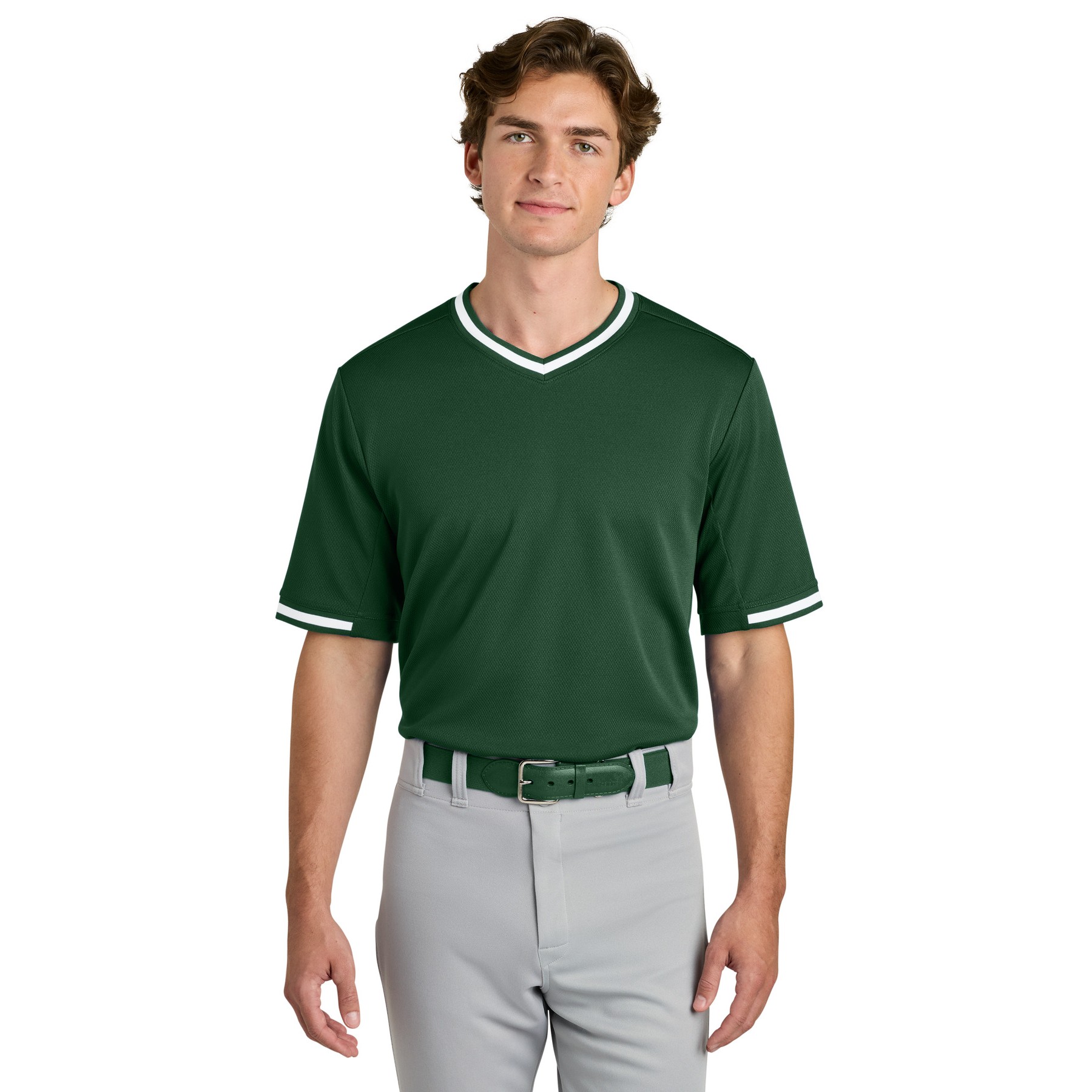 Men's Polyester V-Neck T-Shirt - Thumbnail Image