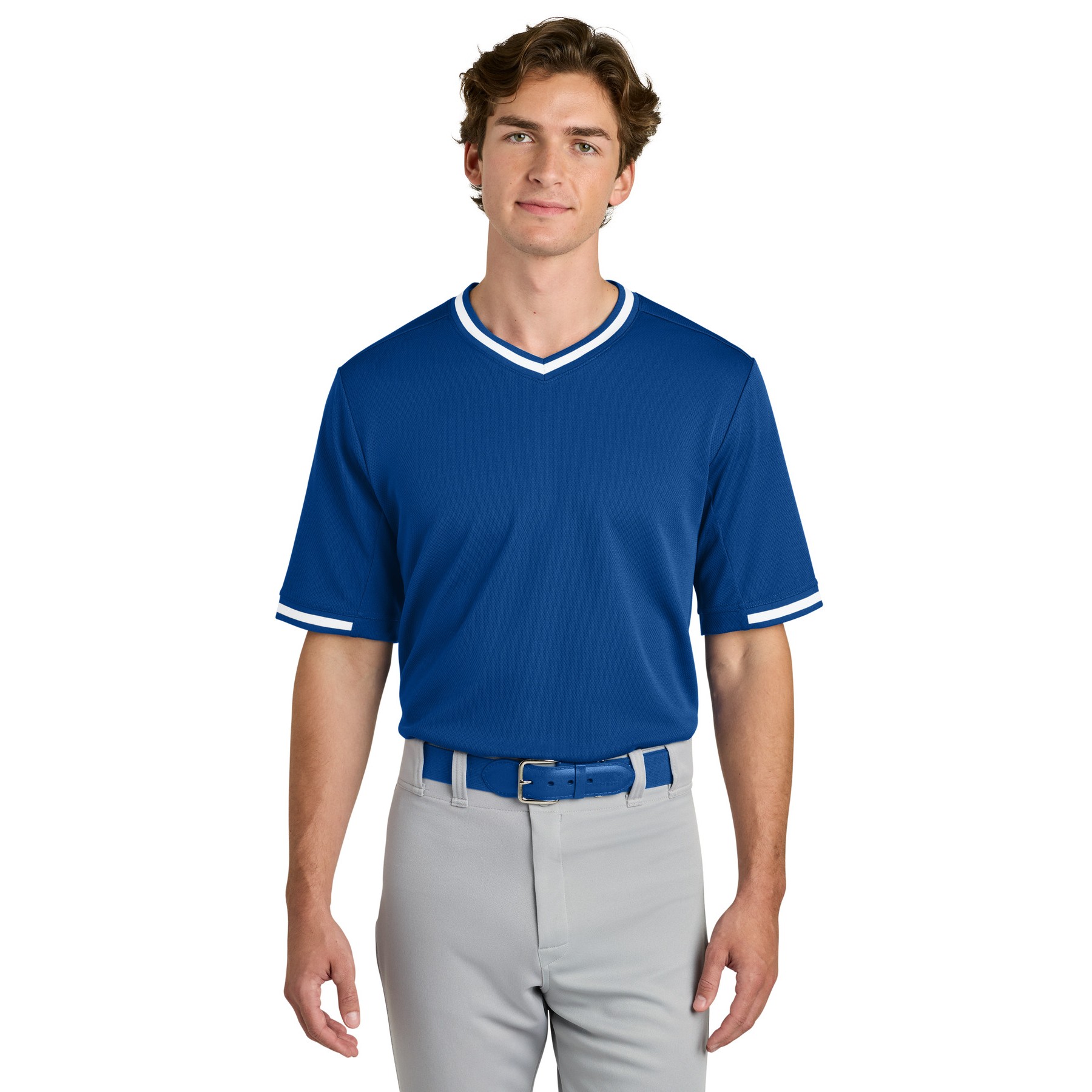Men's Polyester V-Neck T-Shirt - Thumbnail Image