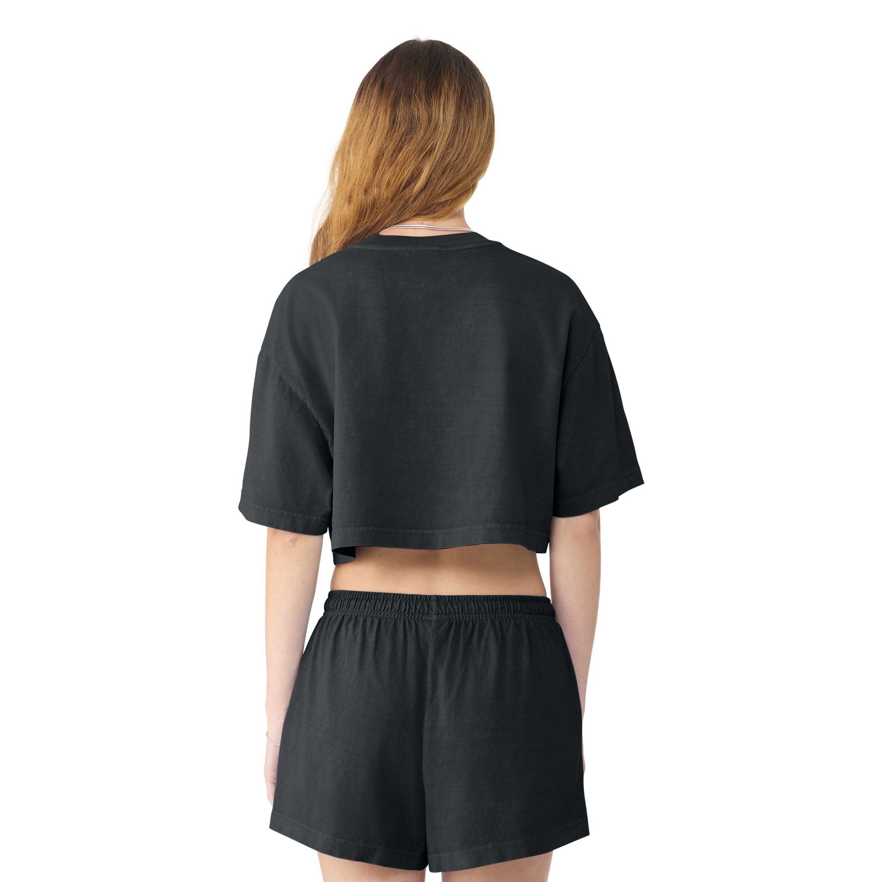 Women's Cropped Cotton T-Shirt - Thumbnail Image
