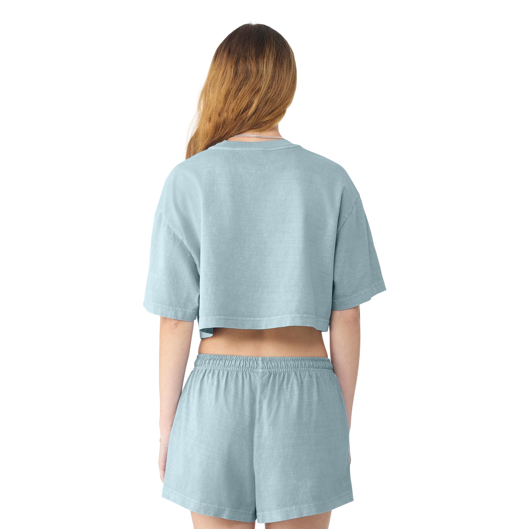 Women's Cropped Cotton T-Shirt - Thumbnail Image